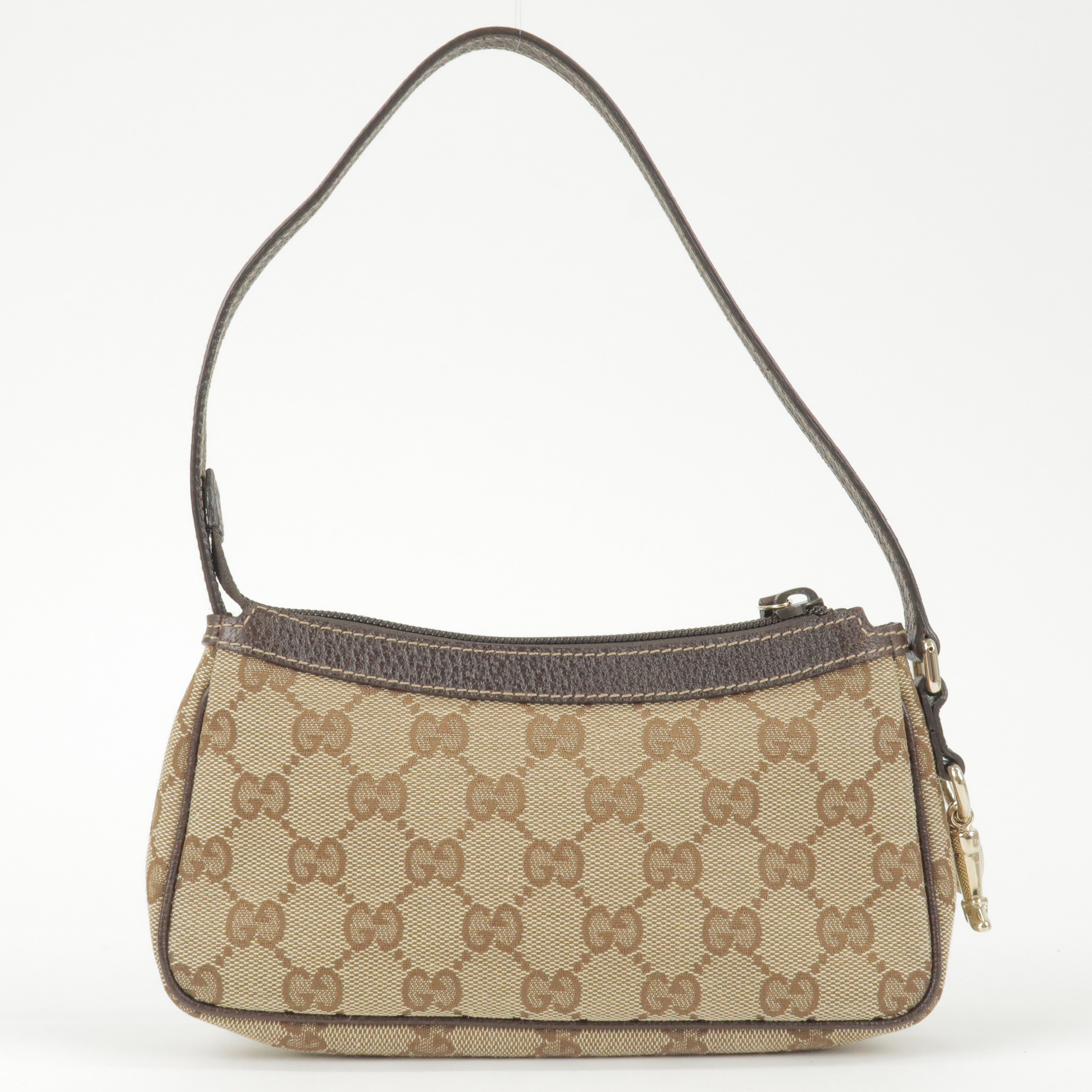 Gucci Small Basketball Red Brown Stripe Round Canvas Leather Handbag Bag  New | eBay