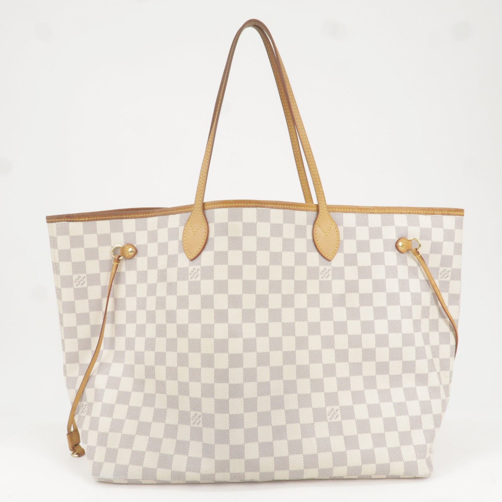 Louis Vuitton Damier Azur Neverfull GM - White Totes, Handbags