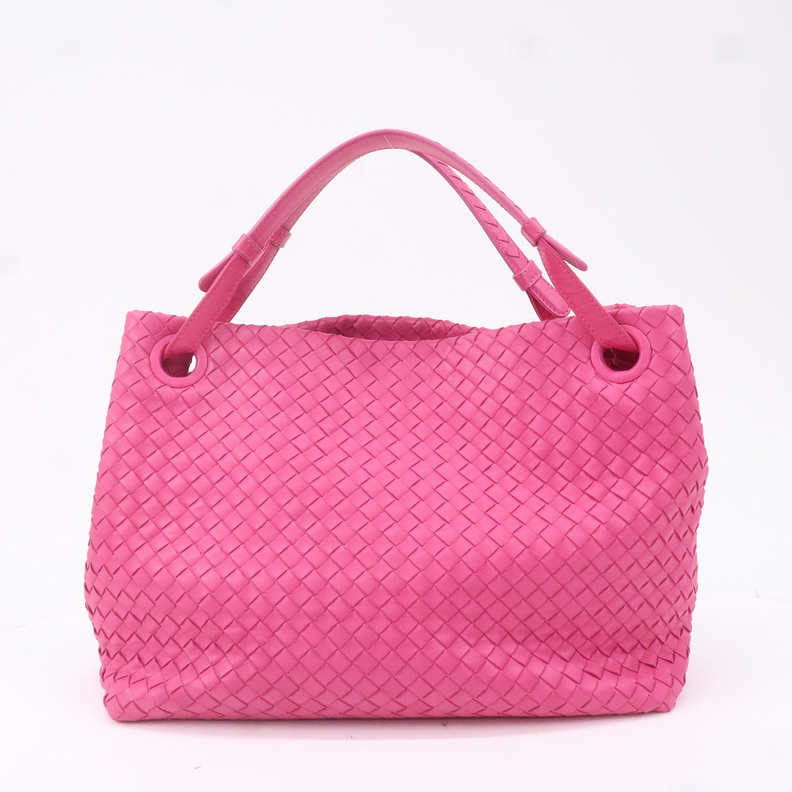 BOTTEGA VENETA Intrecciato Leather Large Garda Bag Pink 576593