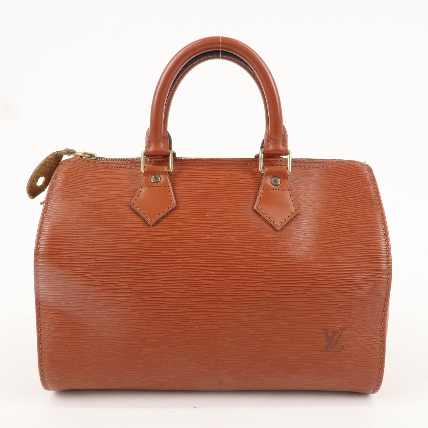 AuthenticLouis Vuitton Epi Speedy 25 Hand Boston Bag Kenya Brown M43013