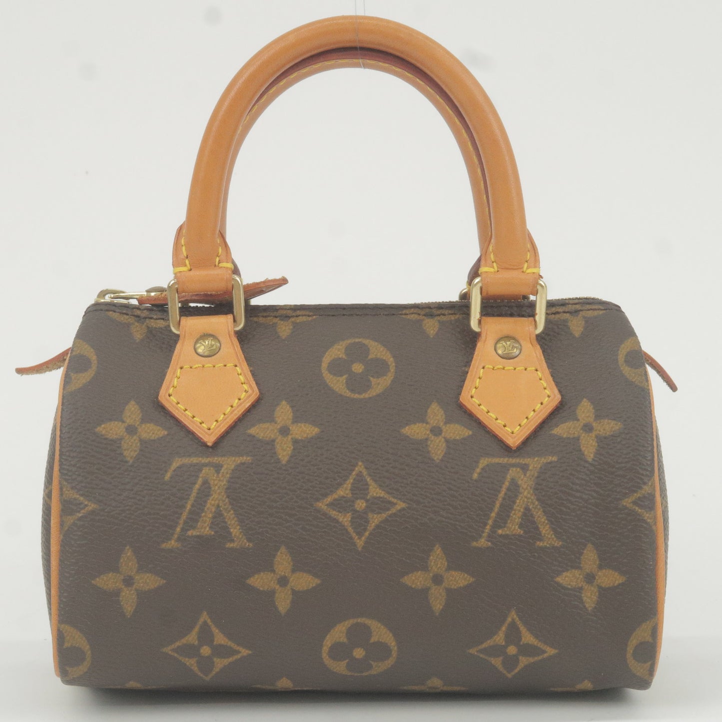 Louis Vuitton Monogram Mini Speedy Hand Bag Brown M41534
