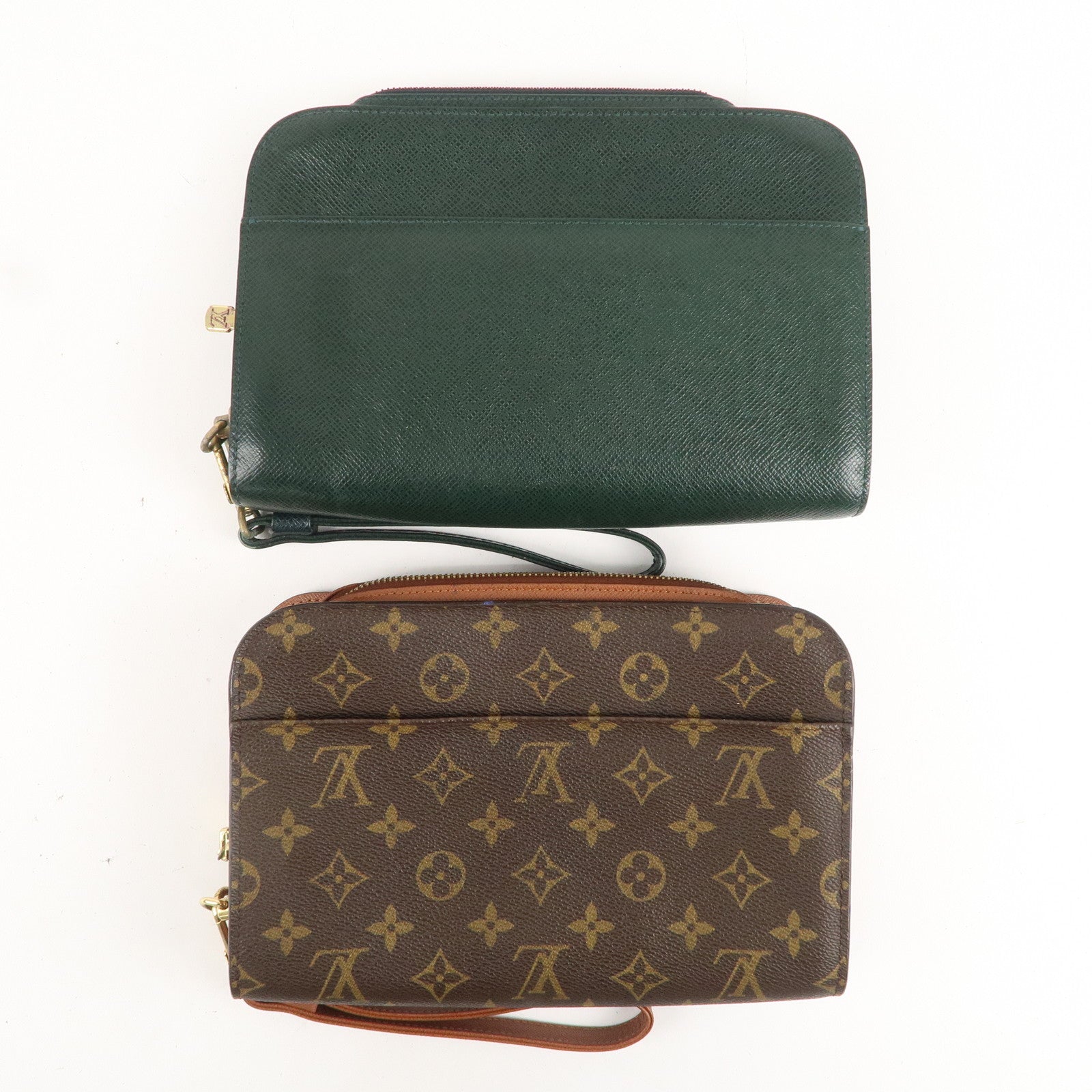 Louis-Vuitton-Monogram-Taiga-Set-of-2-Cluch-Bag-M30184-M51790 