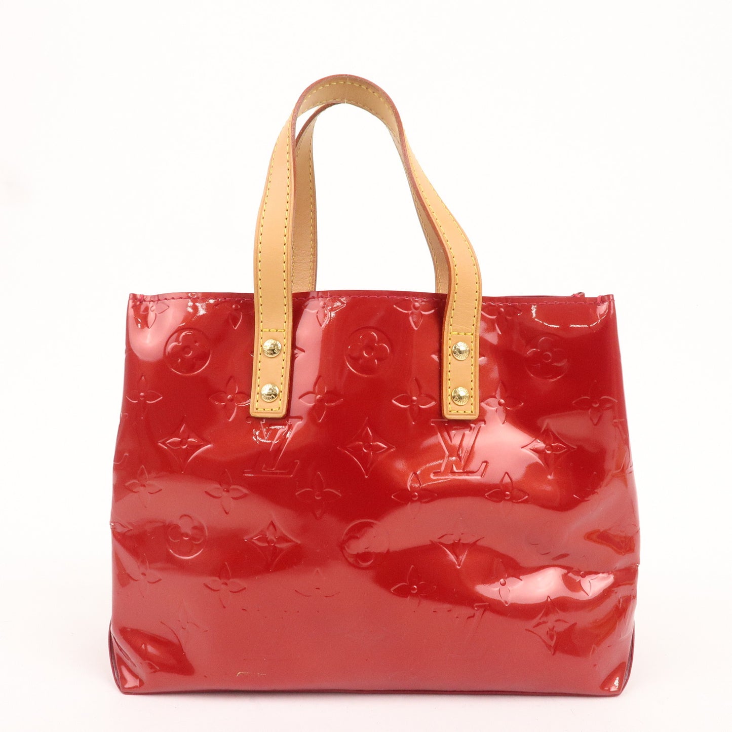 Louis Vuitton Monogram Vernis Lead PM Hand Bag Red M91990