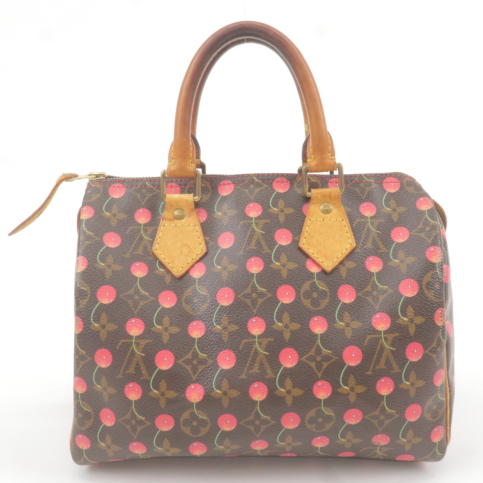Louis Vuitton Speedy 25 Handbag Monogram Cherry Murakami M95009