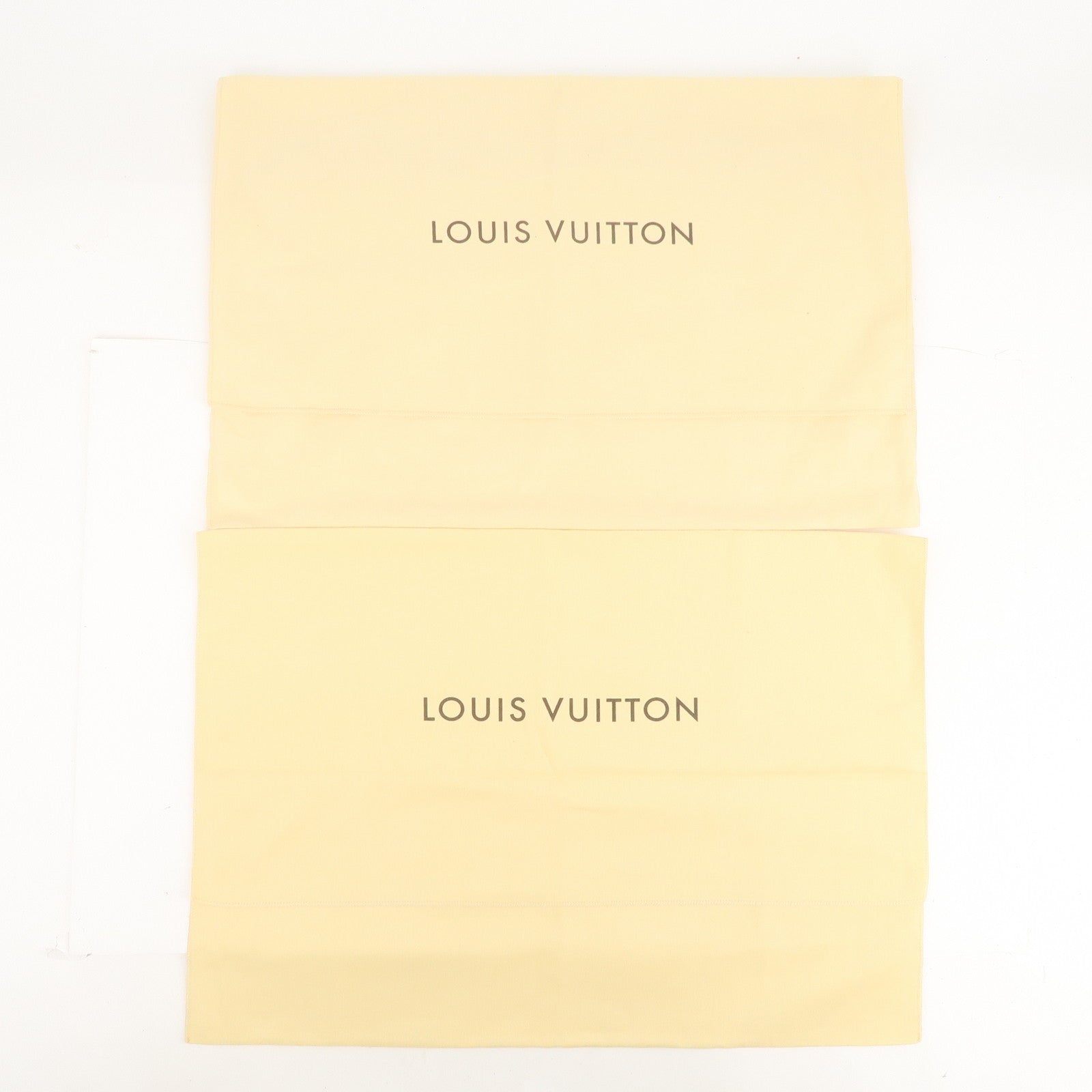 Louis Vuitton Set of 10 Dust Bag Flap Style Beige