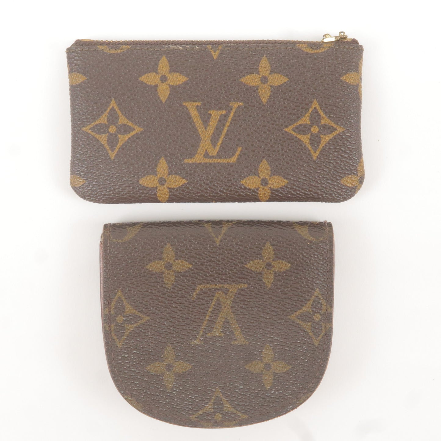 Set of 2 Louis Vuitton Monogram Coin Case M62650 M61970