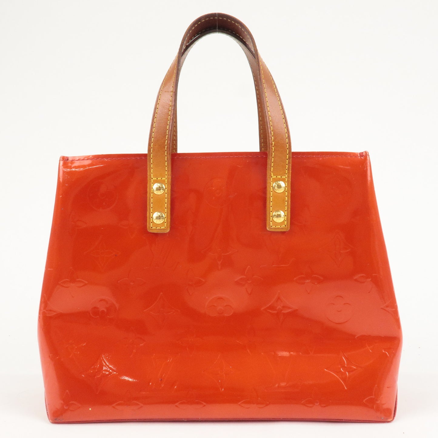 Louis Vuitton Monogram Vernis Lead PM Hand Bag Rouge M91990