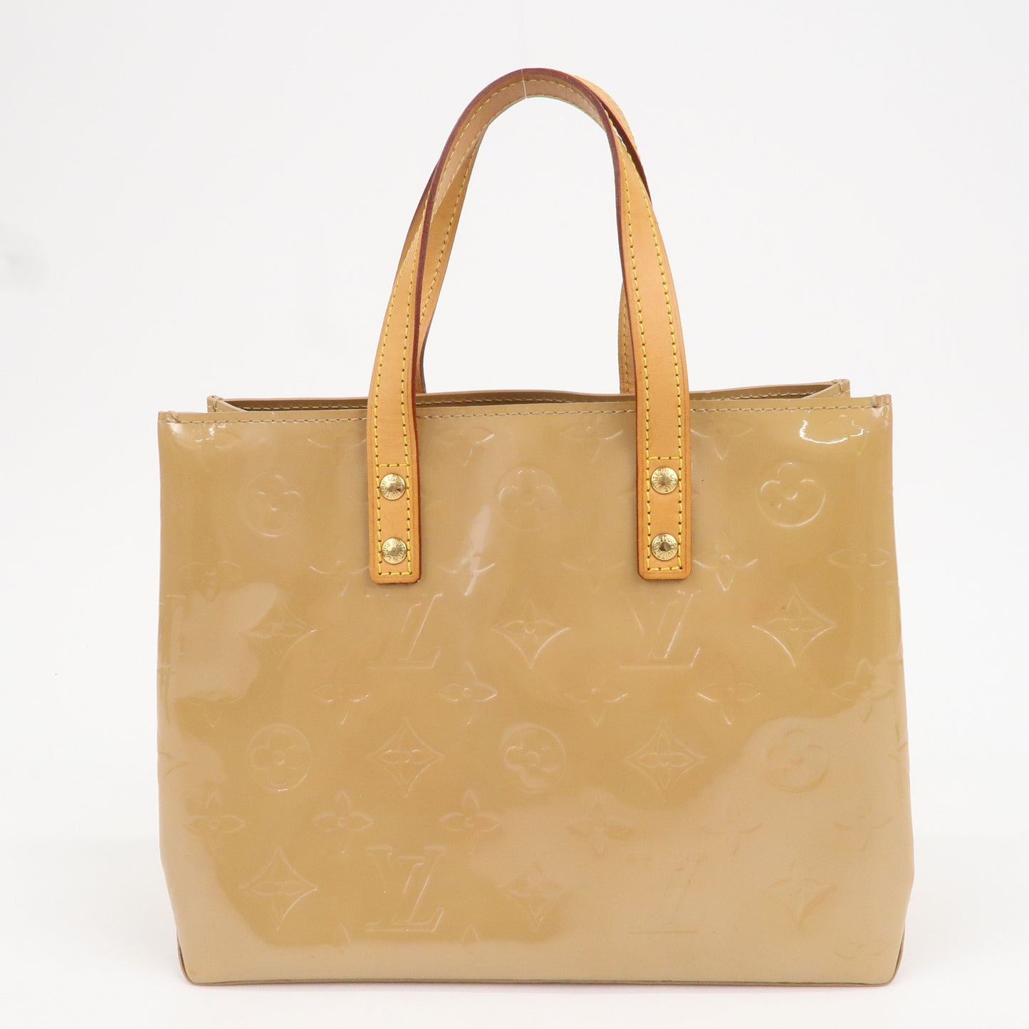 Louis Vuitton Monogram Vernis Lead PM Hand Bag Noisette M91334