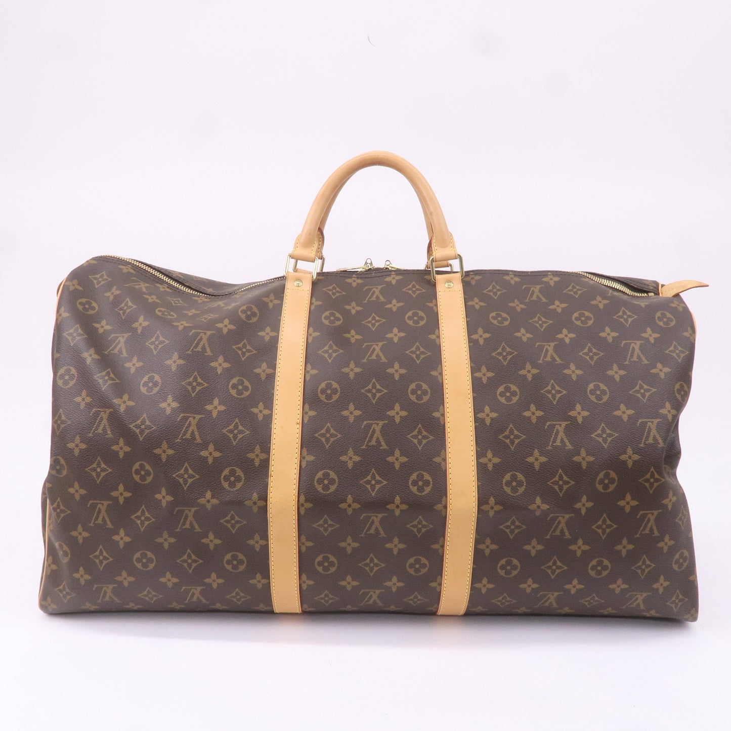 Louis Vuitton Monogram Keep All 60 Boston Bag Brown M41422