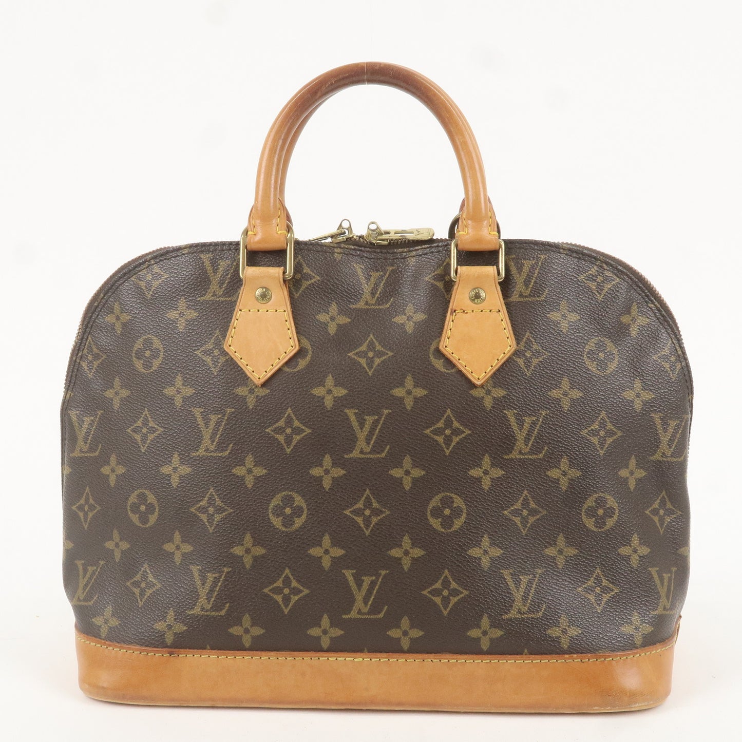 Louis Vuitton Monogram Alma Hand Bag Brown M51130