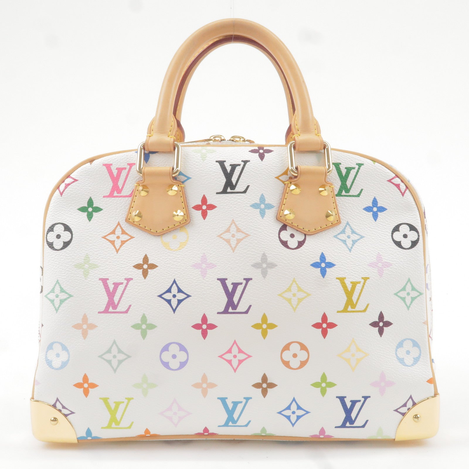  WHAT GOES AROUND COMES AROUND Women's Pre-Loved Louis Vuitton  White Multi Wapity Case, White, One Size : Luxury Stores