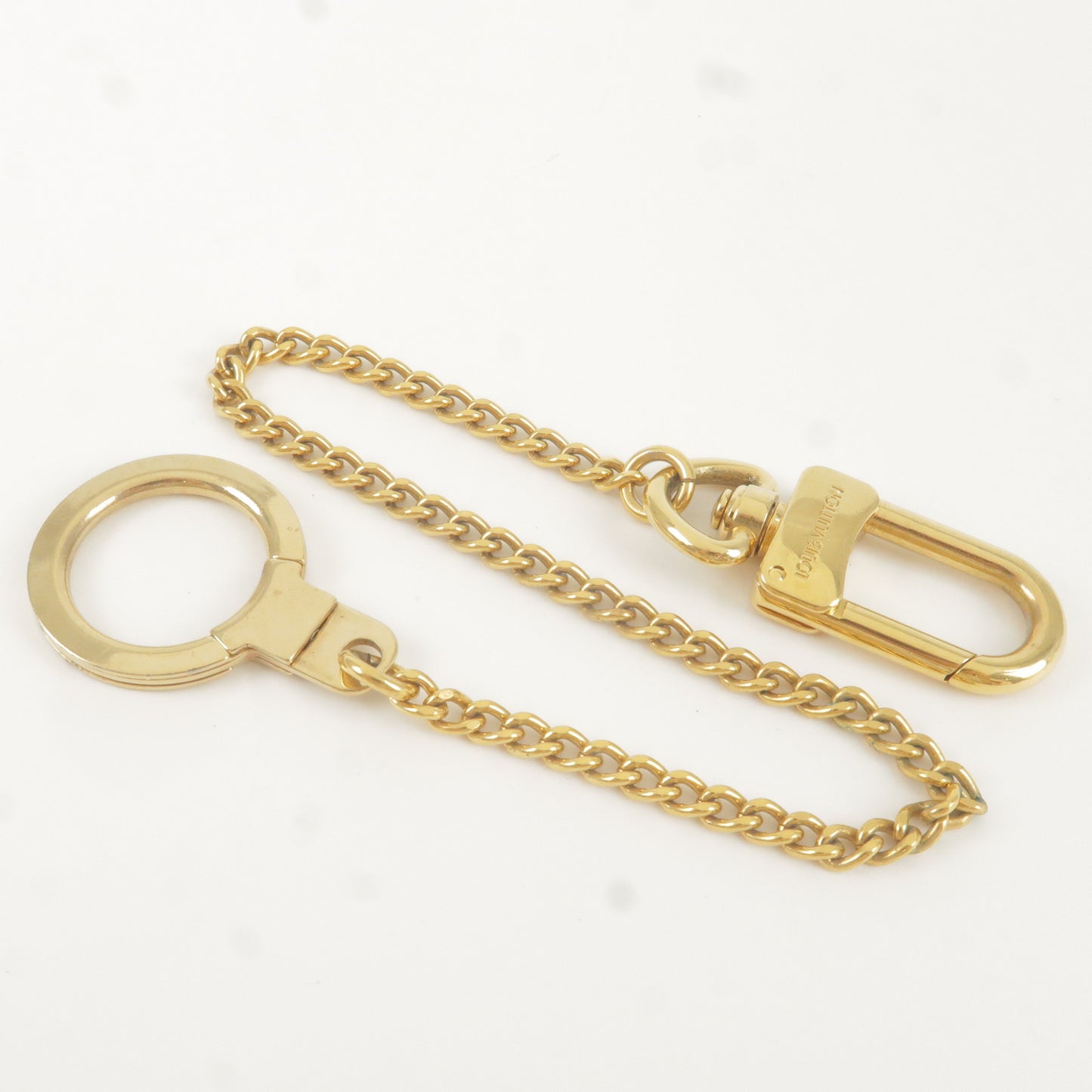 Authentic Louis Vuitton Chenne Ano Cles Key Chain Key Charm Gold M58021 Used F/S