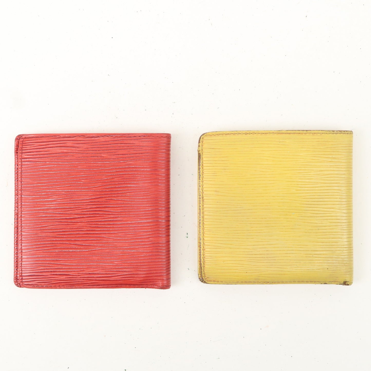 Louis Vuitton Epi Set of 2 Bifold Wallet Yellow Red M63547 M63549