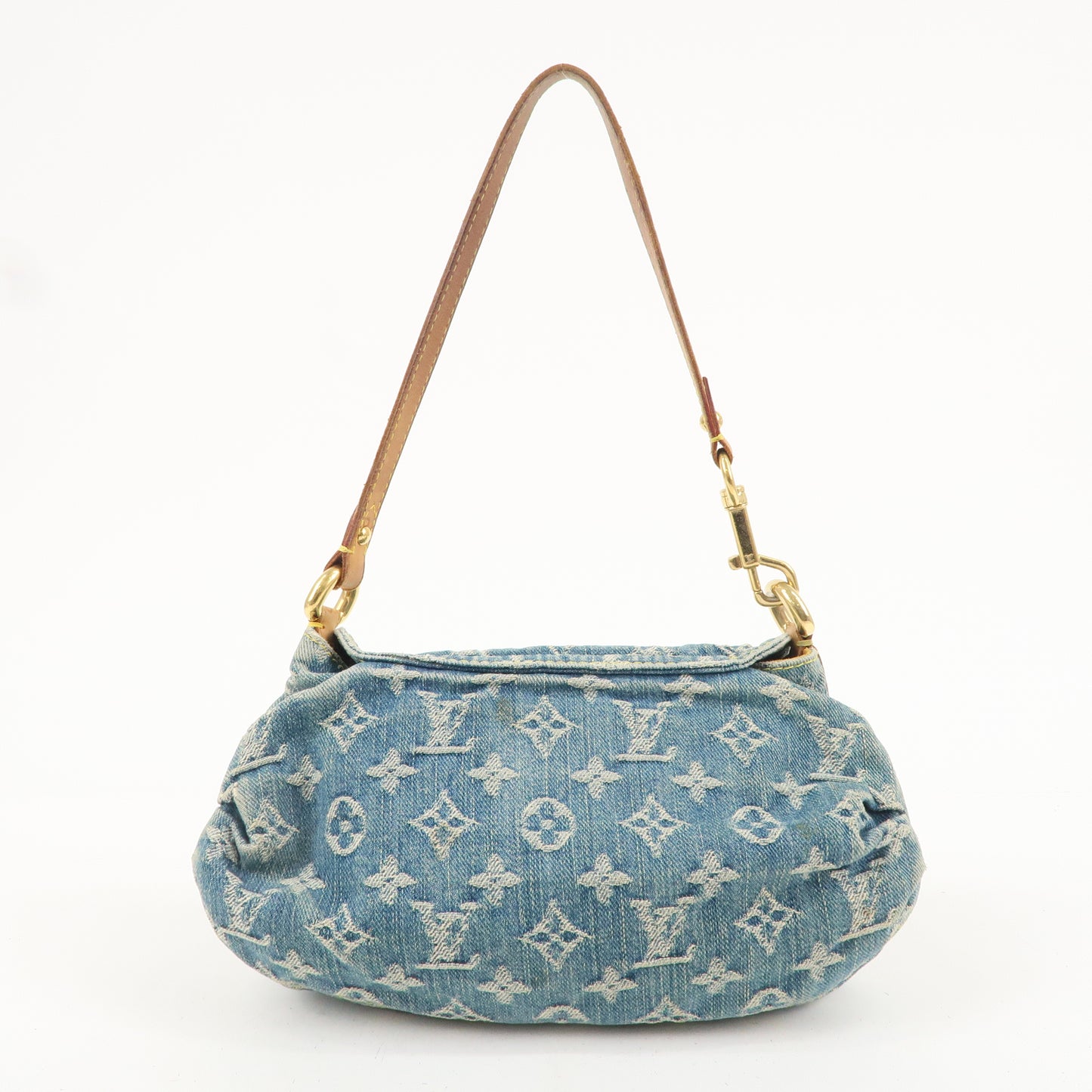 Louis Vuitton Monogram Denim Mini Pleaty Shoulder Bag M95050