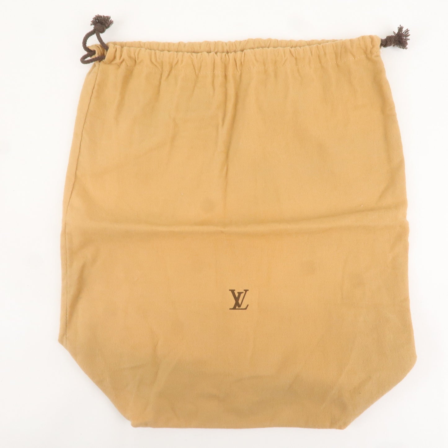 Louis Vuitton Set of 8 Dust Bag Drawstring Style Beige Brown