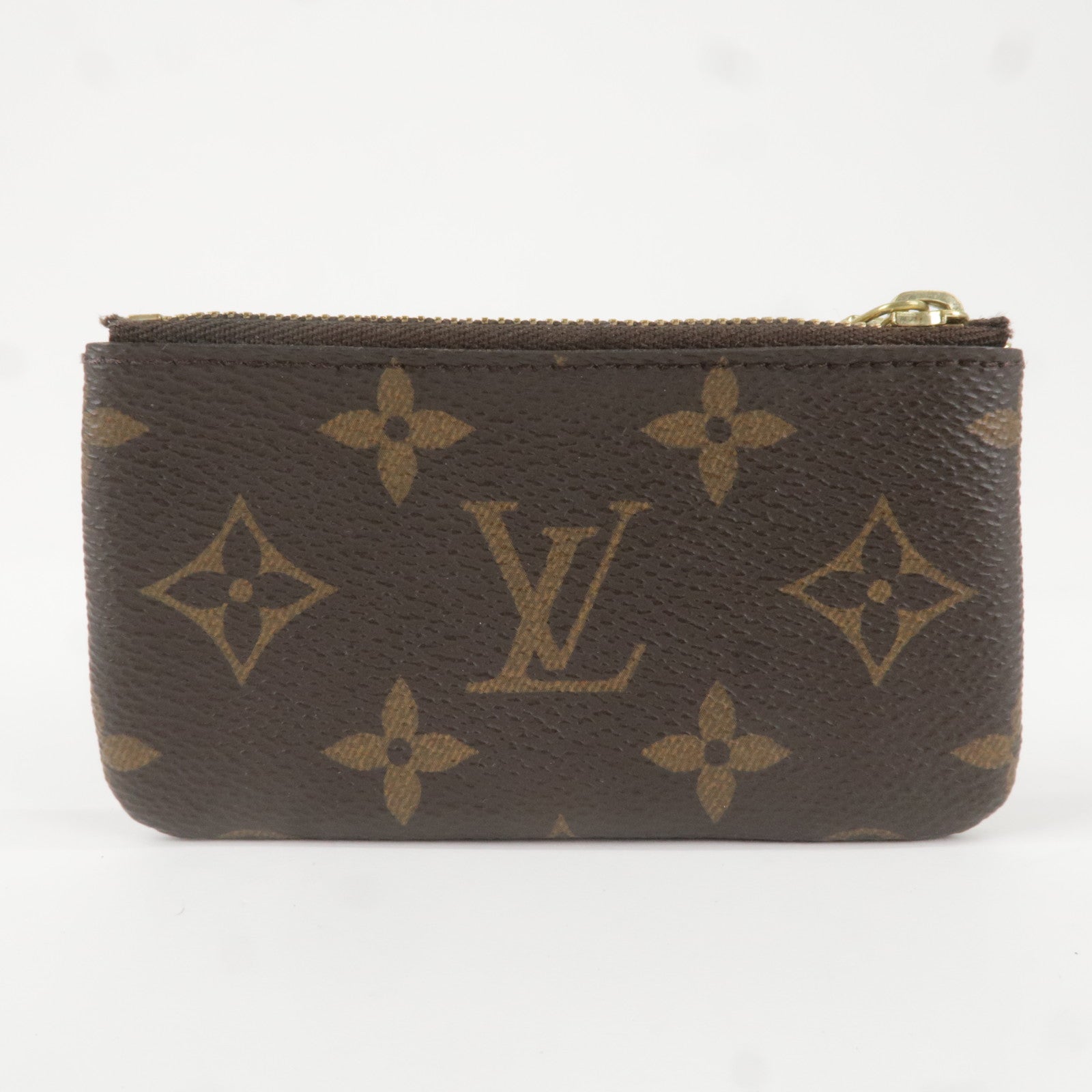 Brown Louis Vuitton Monogram Pochette Cles Coin Pouch – Designer Revival
