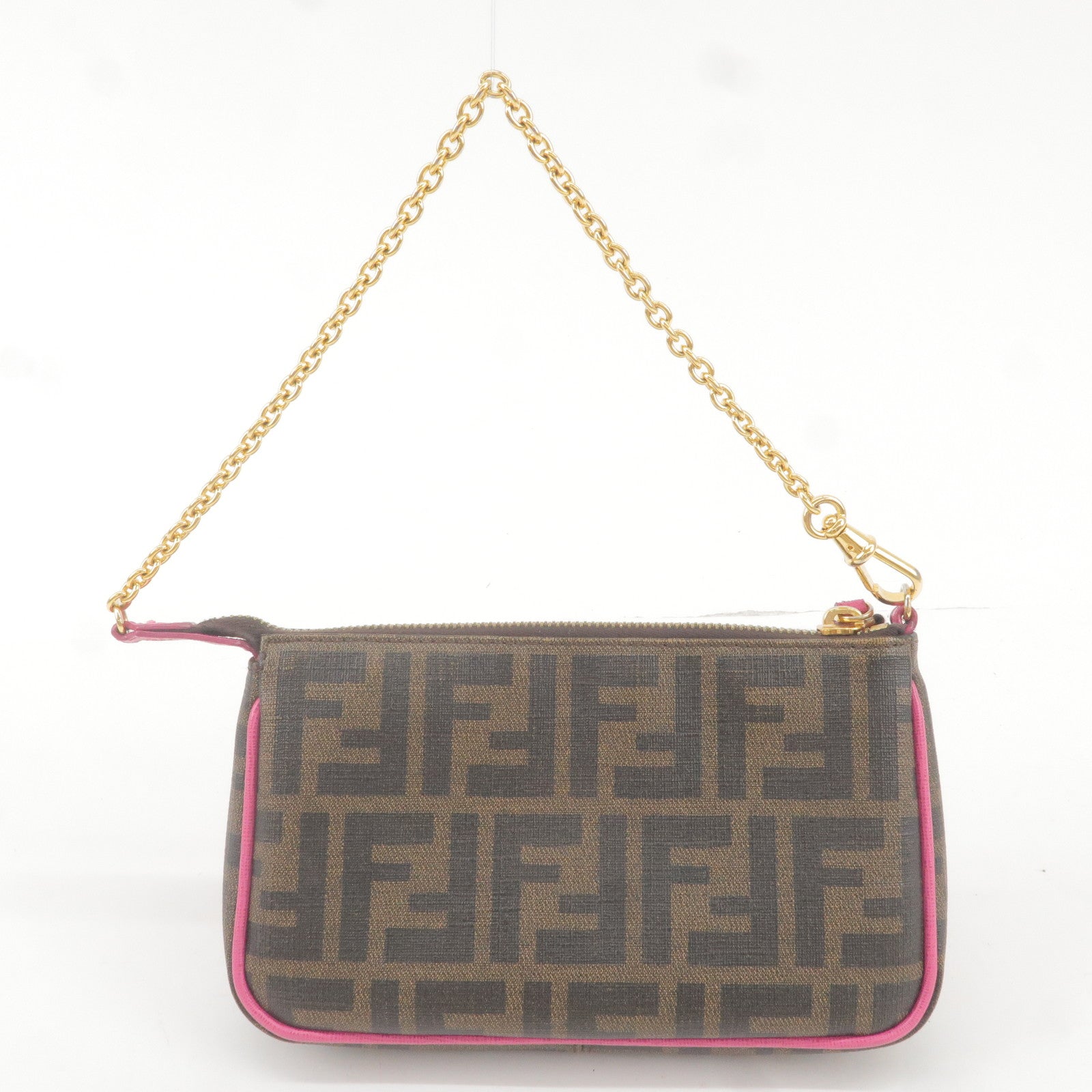 Fendi zucca chain pochette best sale