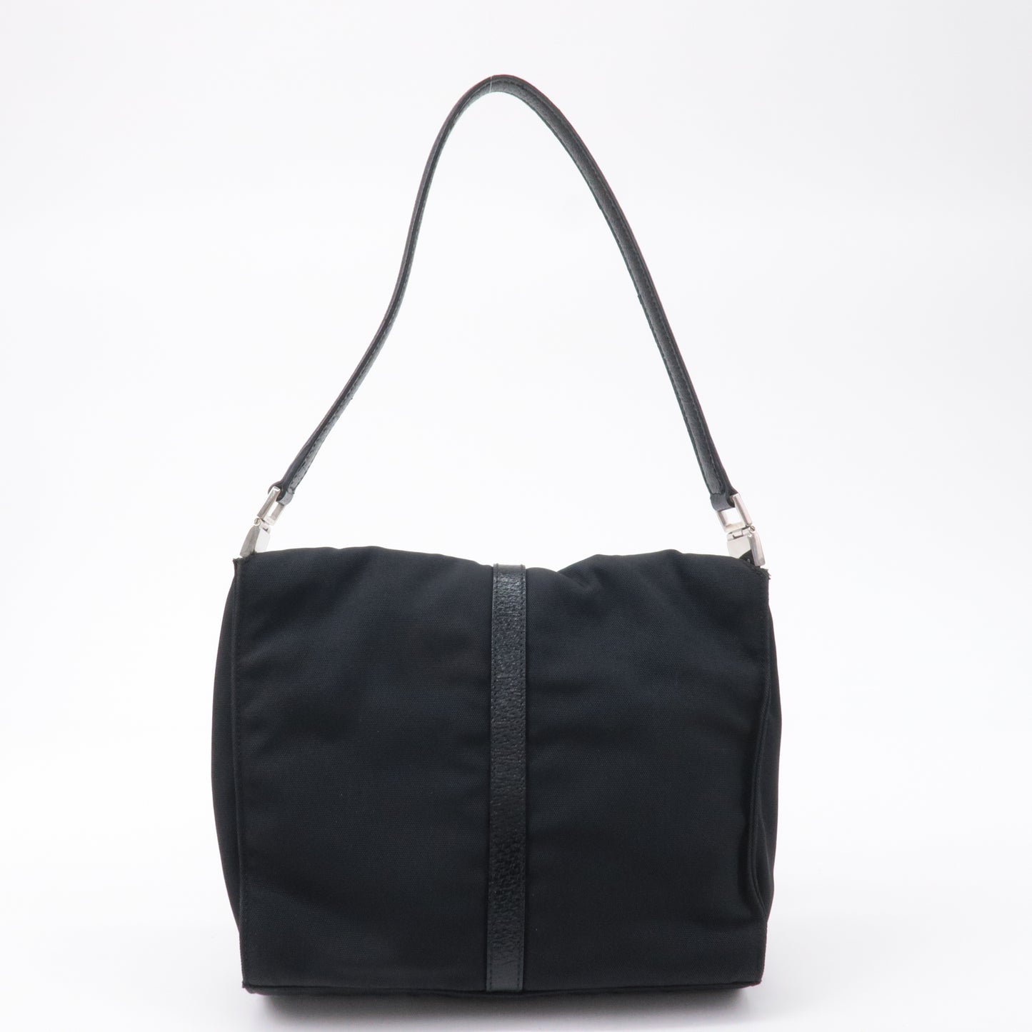 GUCCI Jackie Canvas Leather Shoulder Bag Hand Bag Black 00.3734