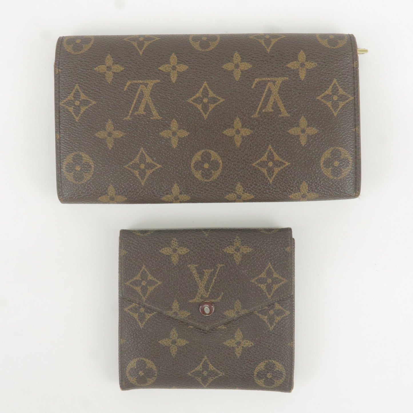 Louis Vuitton Monogram Set of 2 Wallet Bifold Wallet M61660 M61725