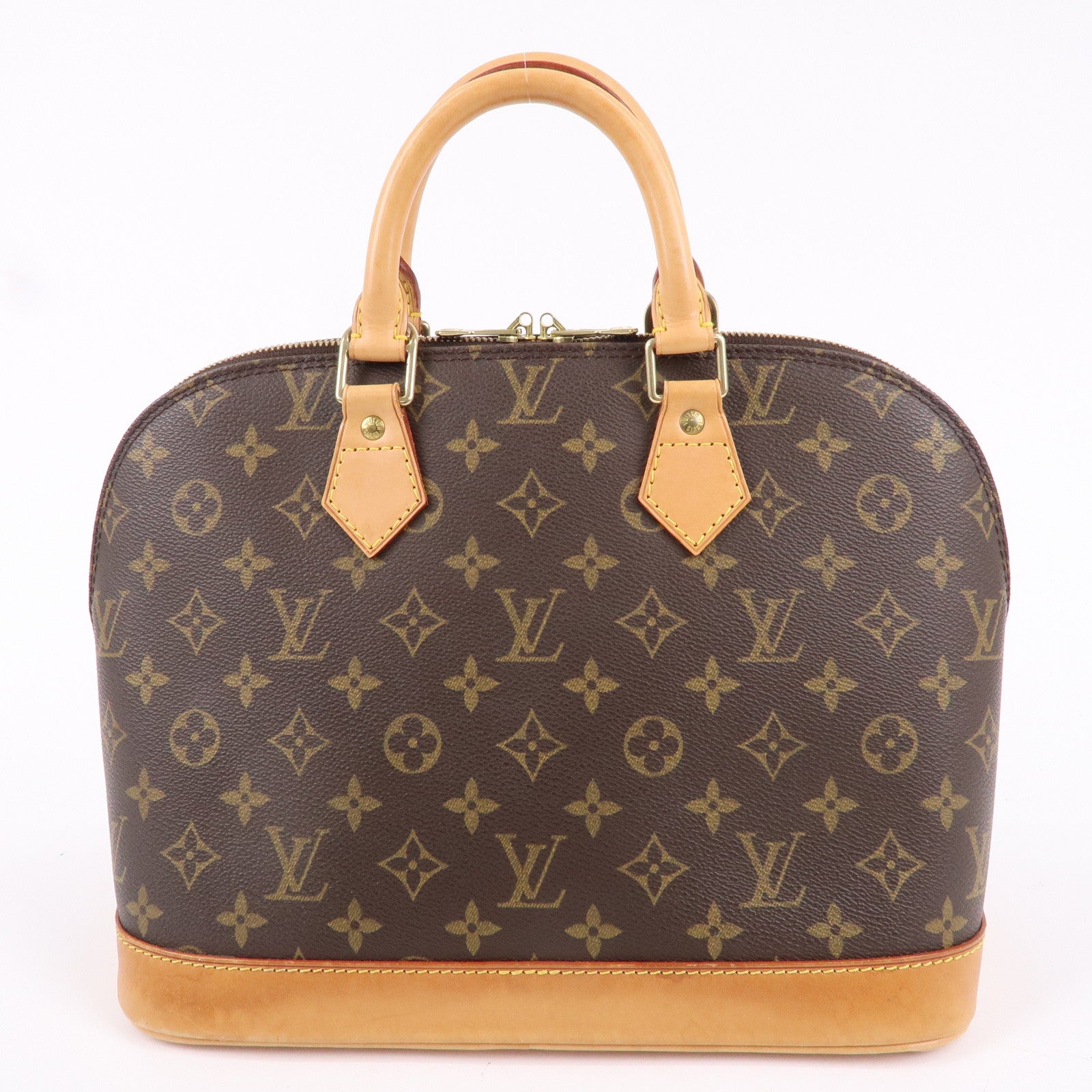 Louis Vuitton Monogram Alma Hand Bag Brown M51130