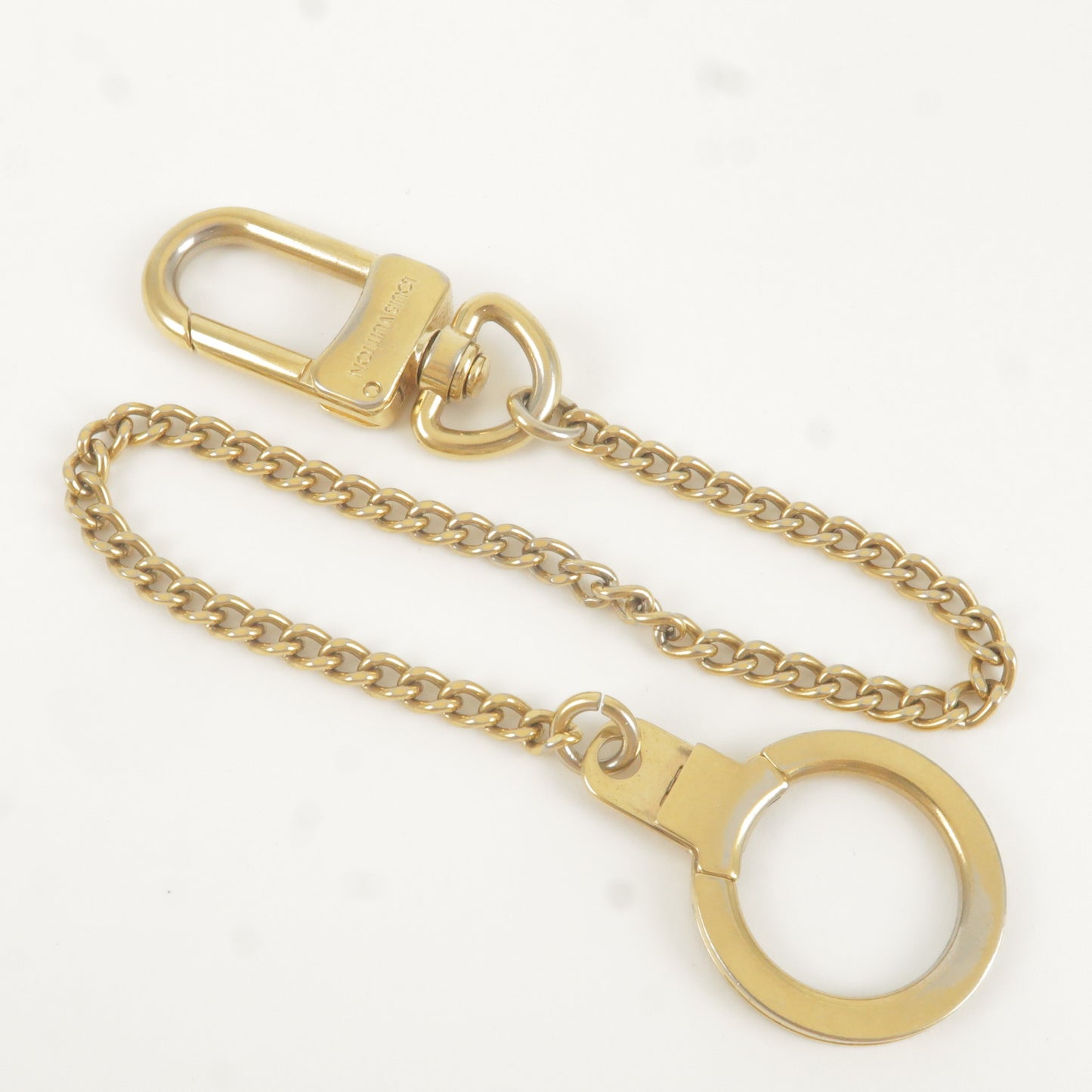 LOUIS VUITTON Louis Vuitton Chennuanokure M58021 Gold Chain Key Ring Women's  Men's
