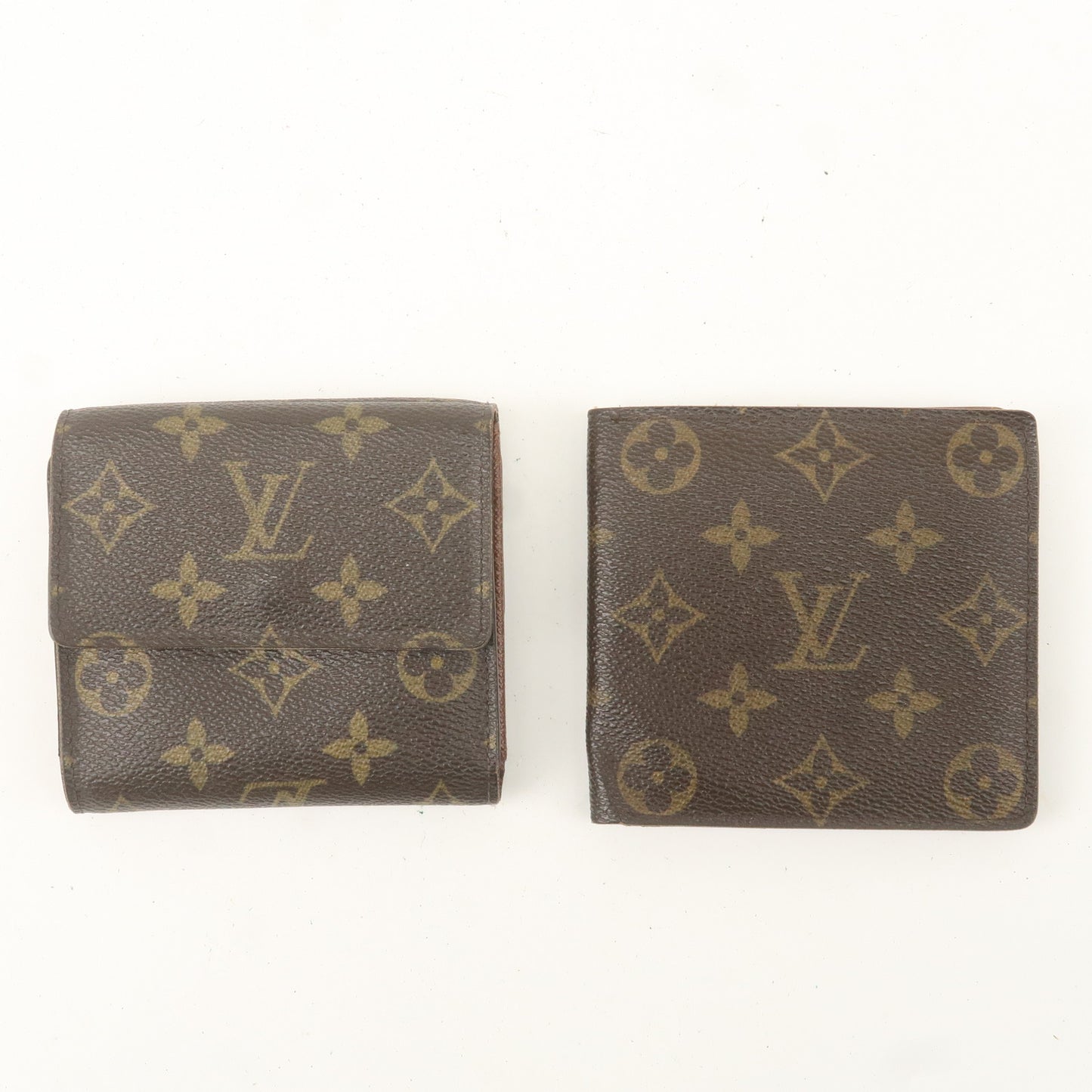 Louis Vuitton Set of 2 Bifold Wallet Brown M61652 M61675