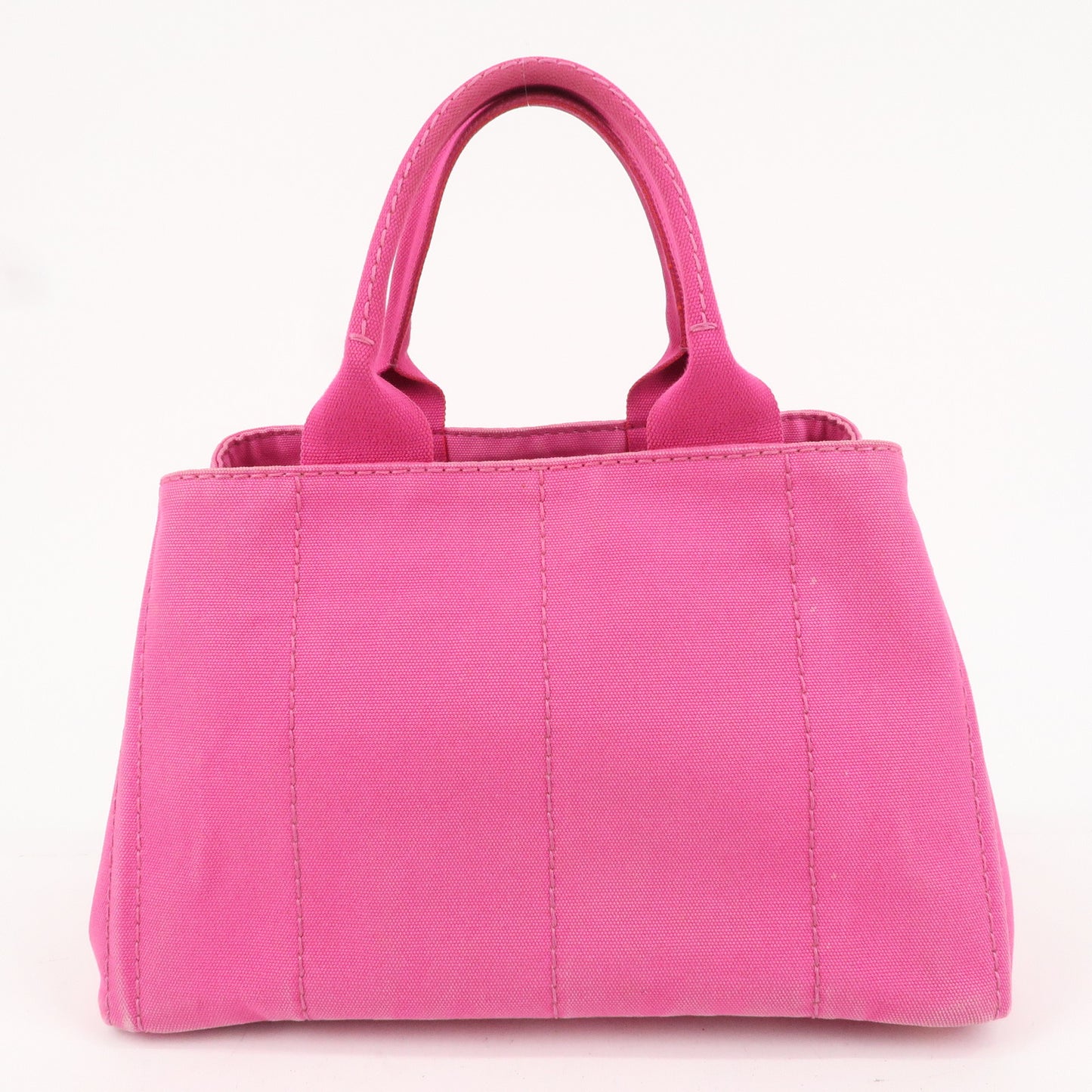 PRADA Canapa Canvas Tote Bag Hand Bag Pink BN1877