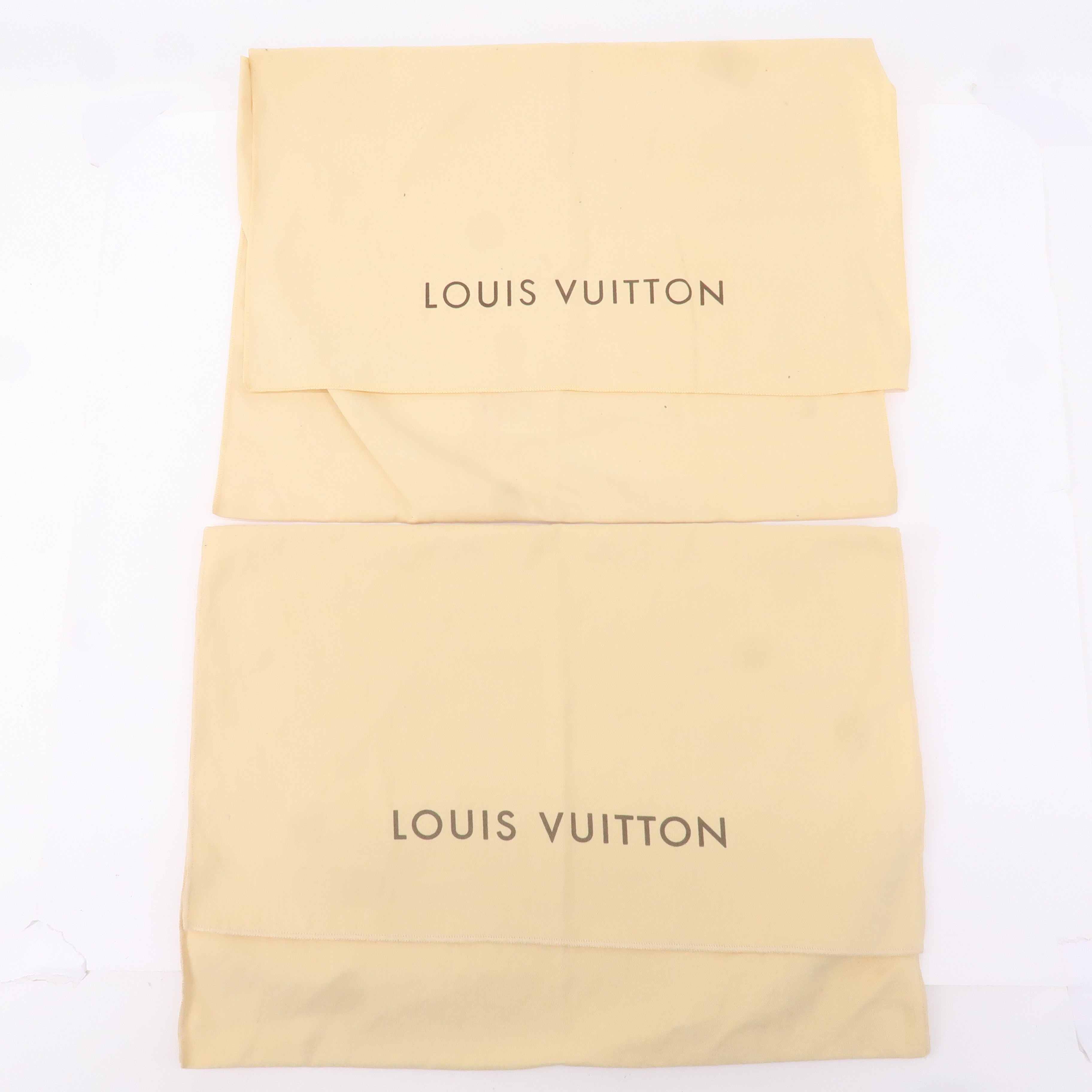 Louis Vuitton Set of 10 Dust Bag Flap Style Beige Brown