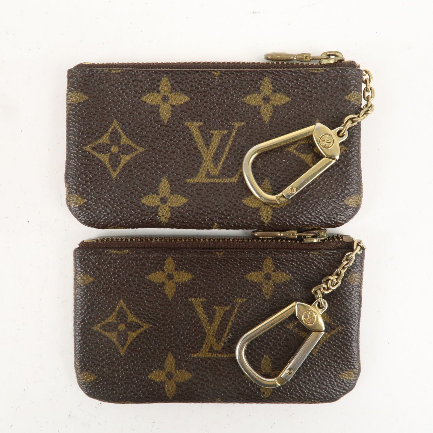 Louis Vuitton Monogram Set of 2 Pochette Cles Coin Key Case M62650