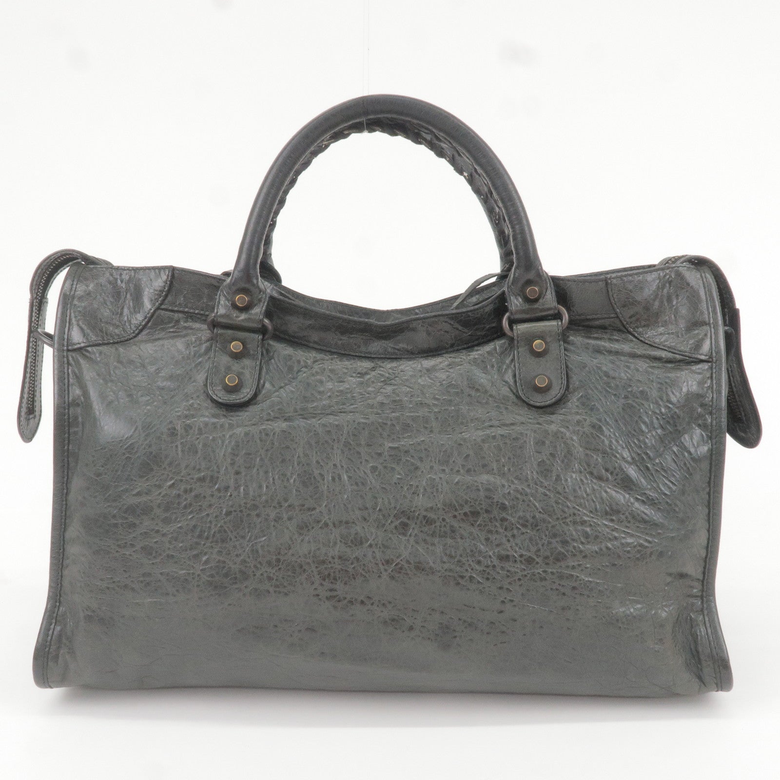Balenciaga Classic City Handbag 115748 BLACK LEATHER HAND BAG ref