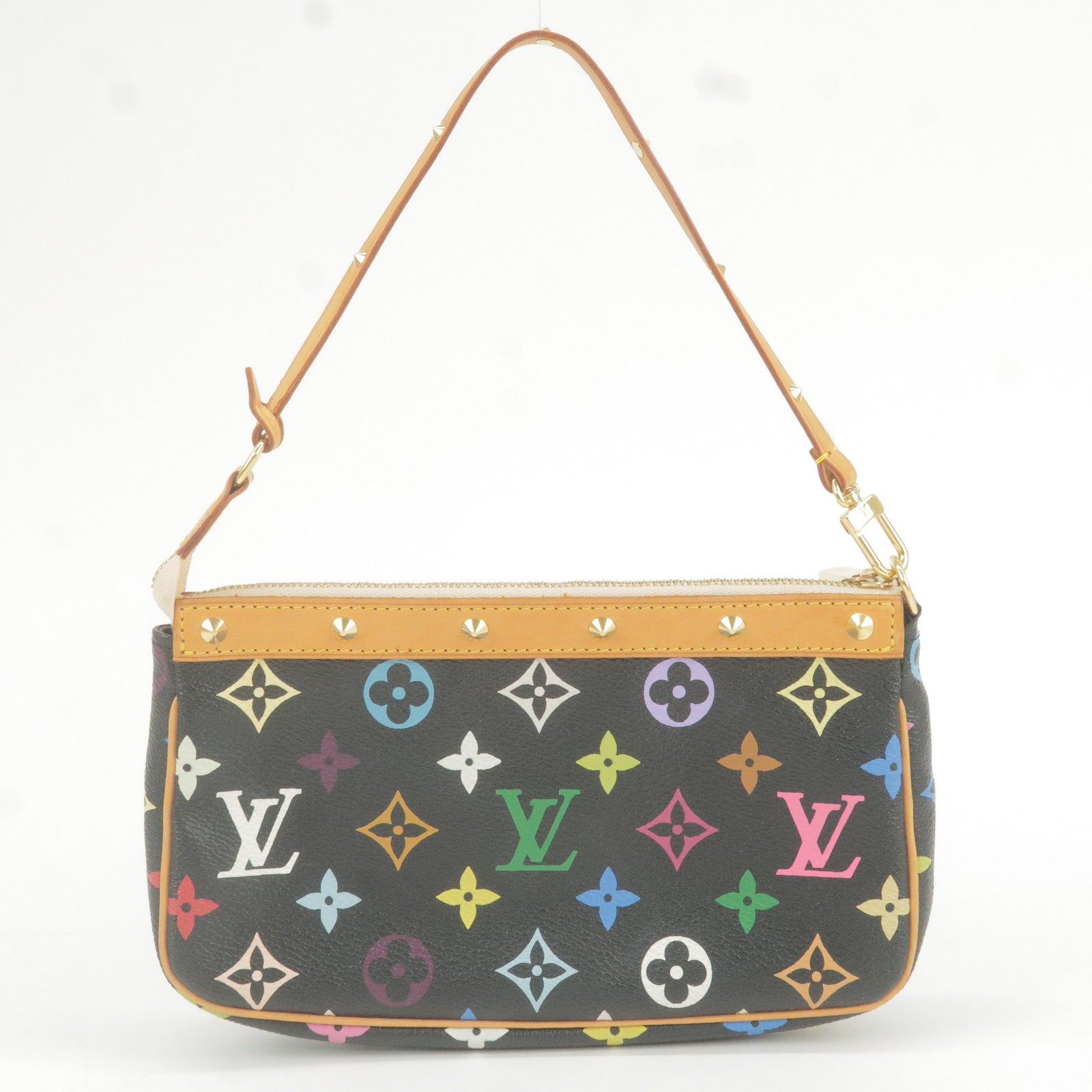 Louis Vuitton, Bags, Louis Vuitton Monogram Multicolor Pochette  Accessoires Pouch White M92649 3452
