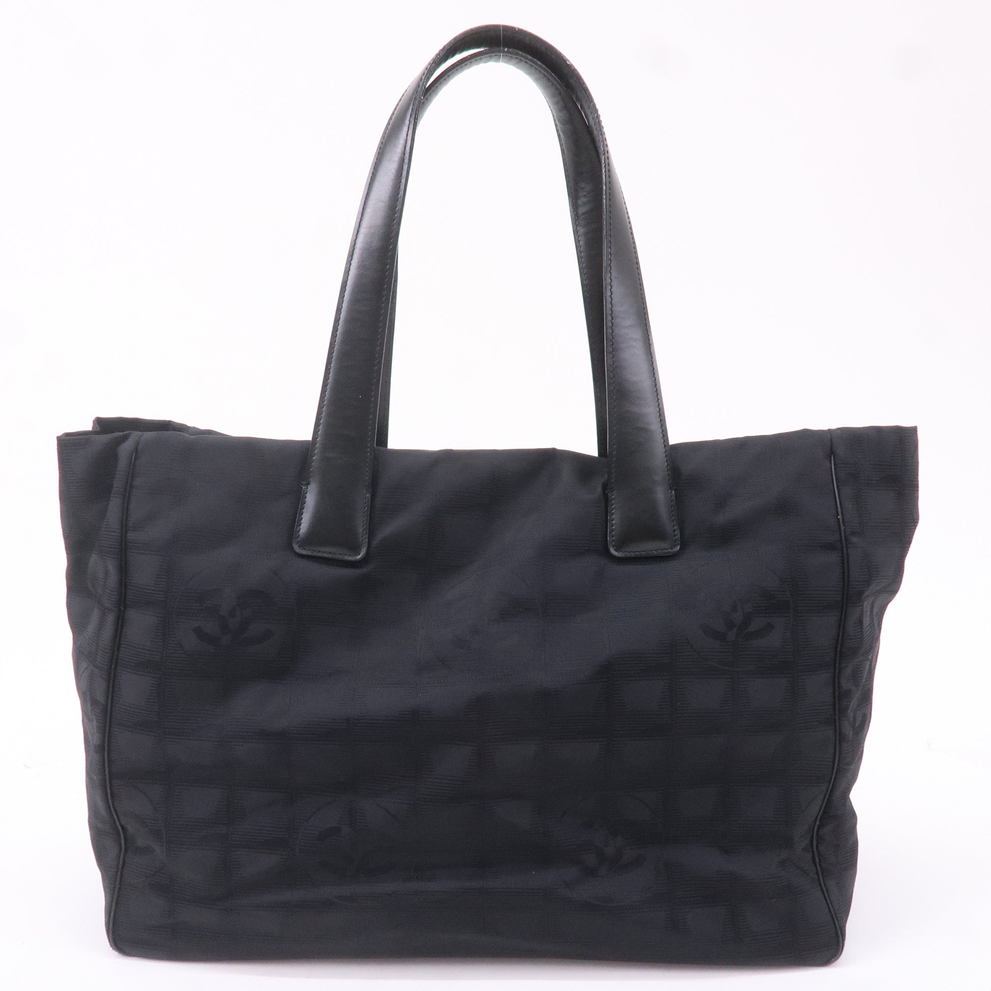 CHANEL-New-Travel-Line-Nylon-Jacquard-Tote-Bag-MM-Black-A15991 –  dct-ep_vintage luxury Store