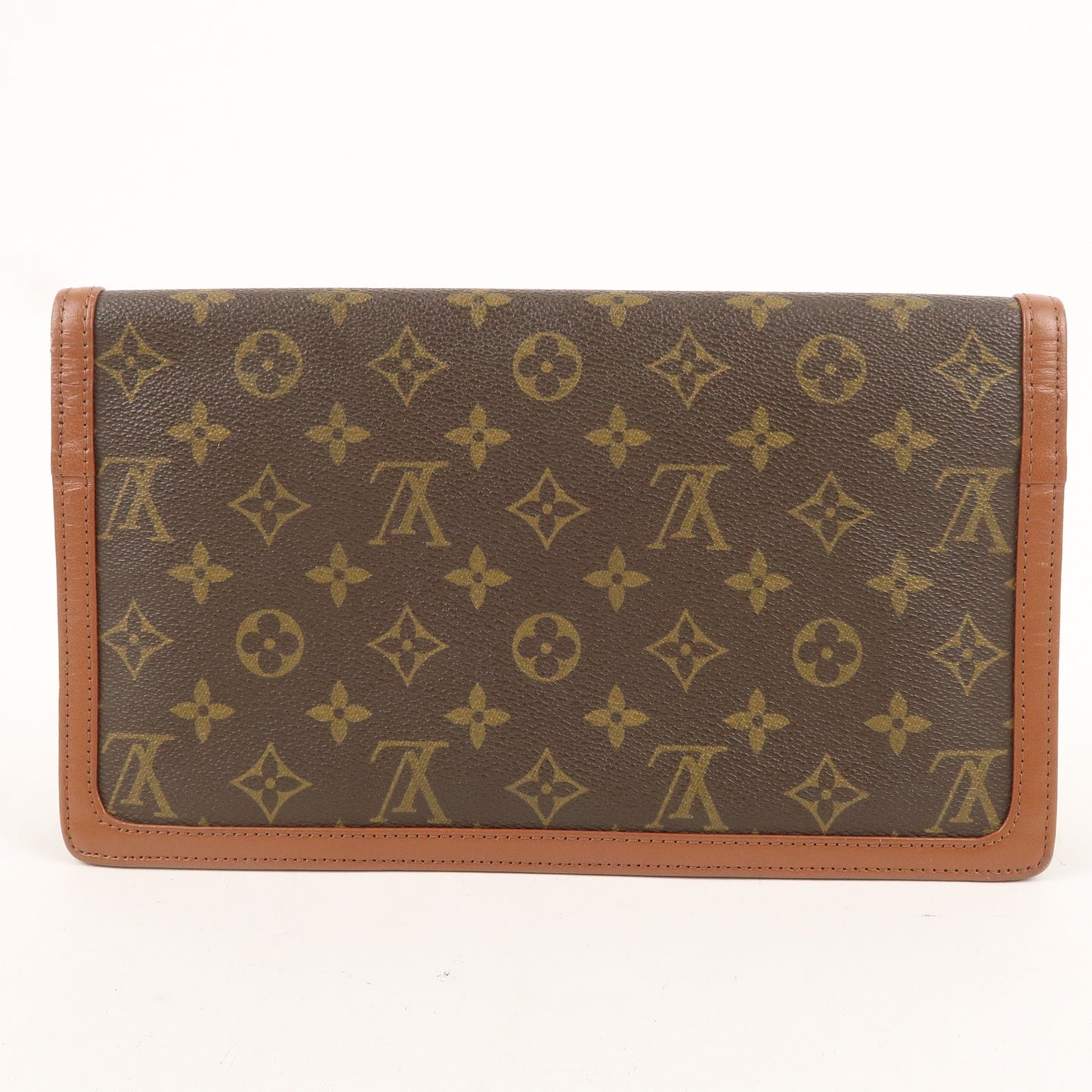 Louis Vuitton Monogram Pochette Dame GM Cluch Bag Brown M51810