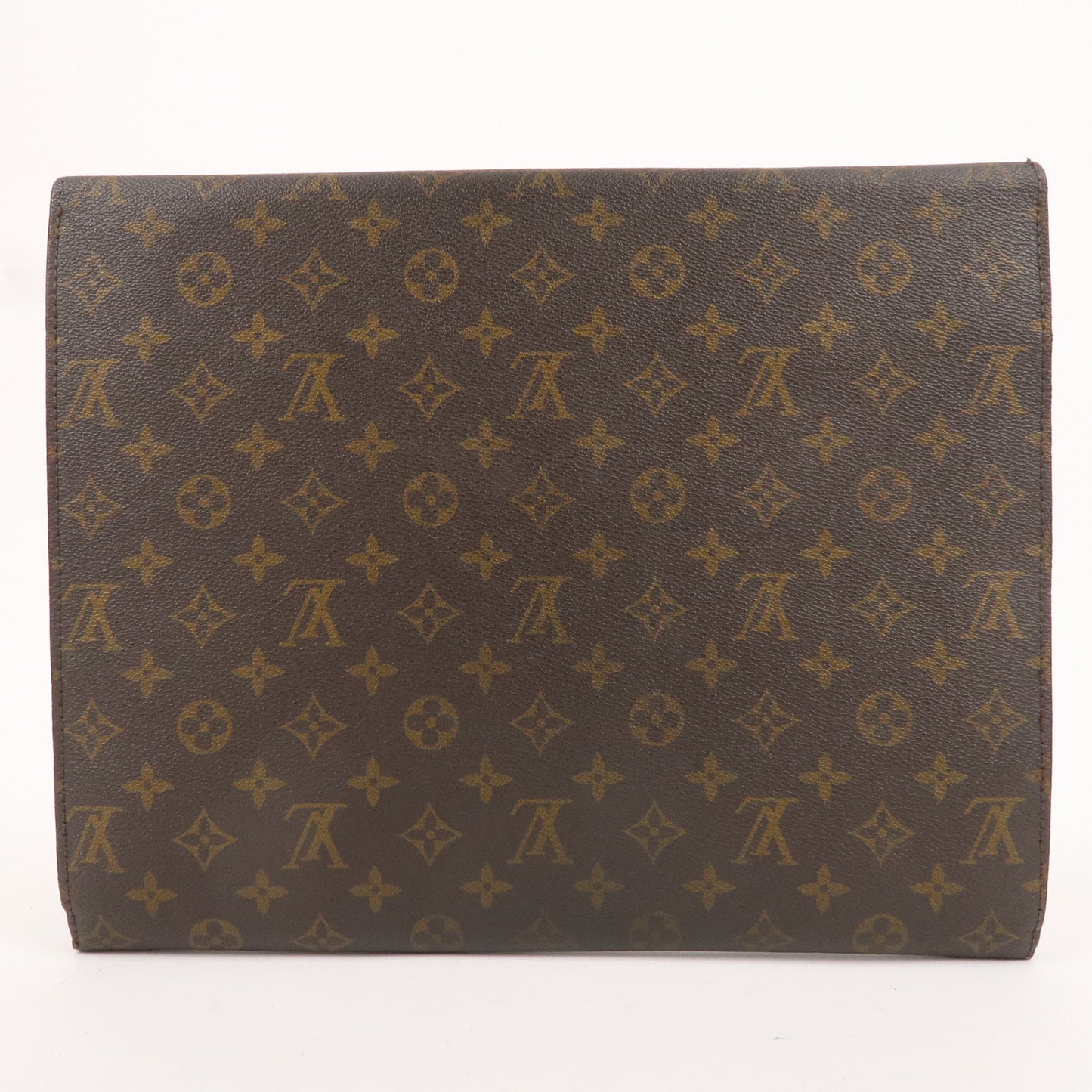 Louis Vuitton Monogram Posh Ministre Clutch Bag Brown M53445