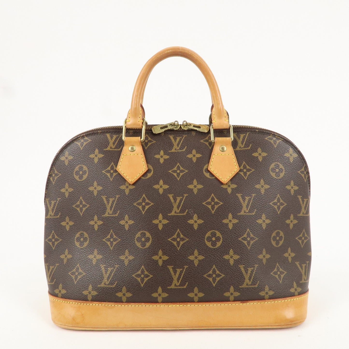 Louis Vuitton Monogram Alma Hand Bag Brown M51130