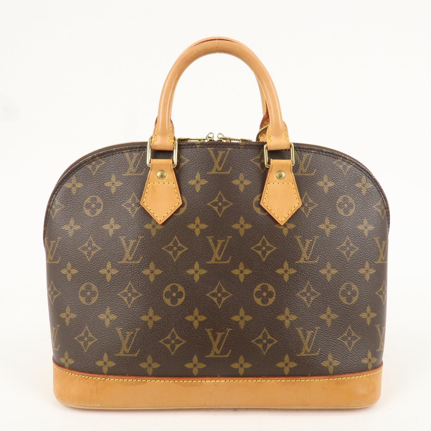 Louis Vuitton Monogram Alma Hand Bag Brown M51130