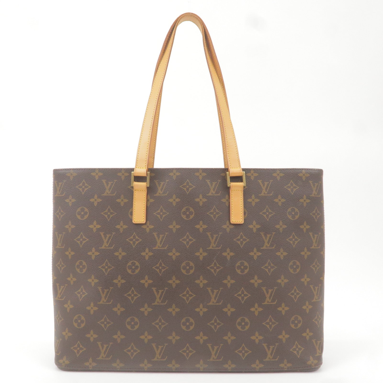 Louis-Vuitton-Monogram-Luco-Tote-Bag-Shoulder-Bag-Brown-M51155