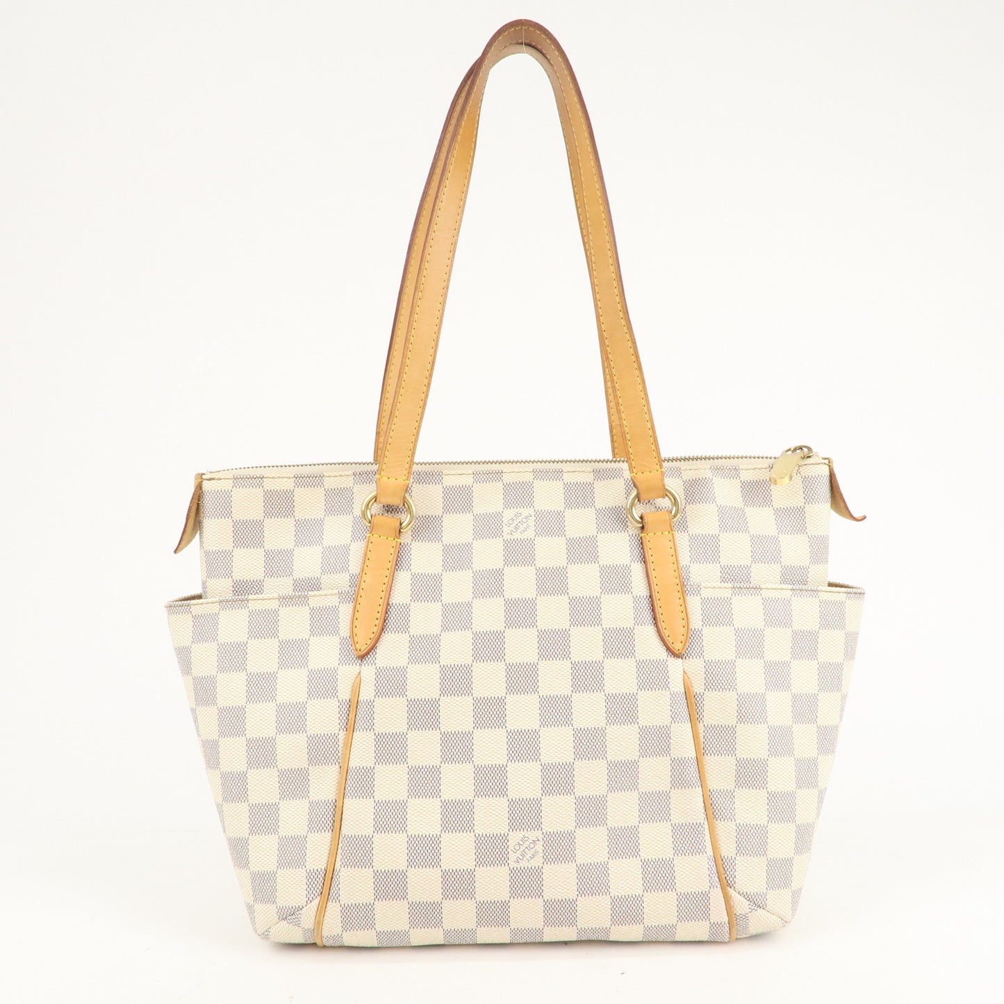 USED) LV Damier Azur Totally PM Tote Bag, Luxury, Bags & Wallets