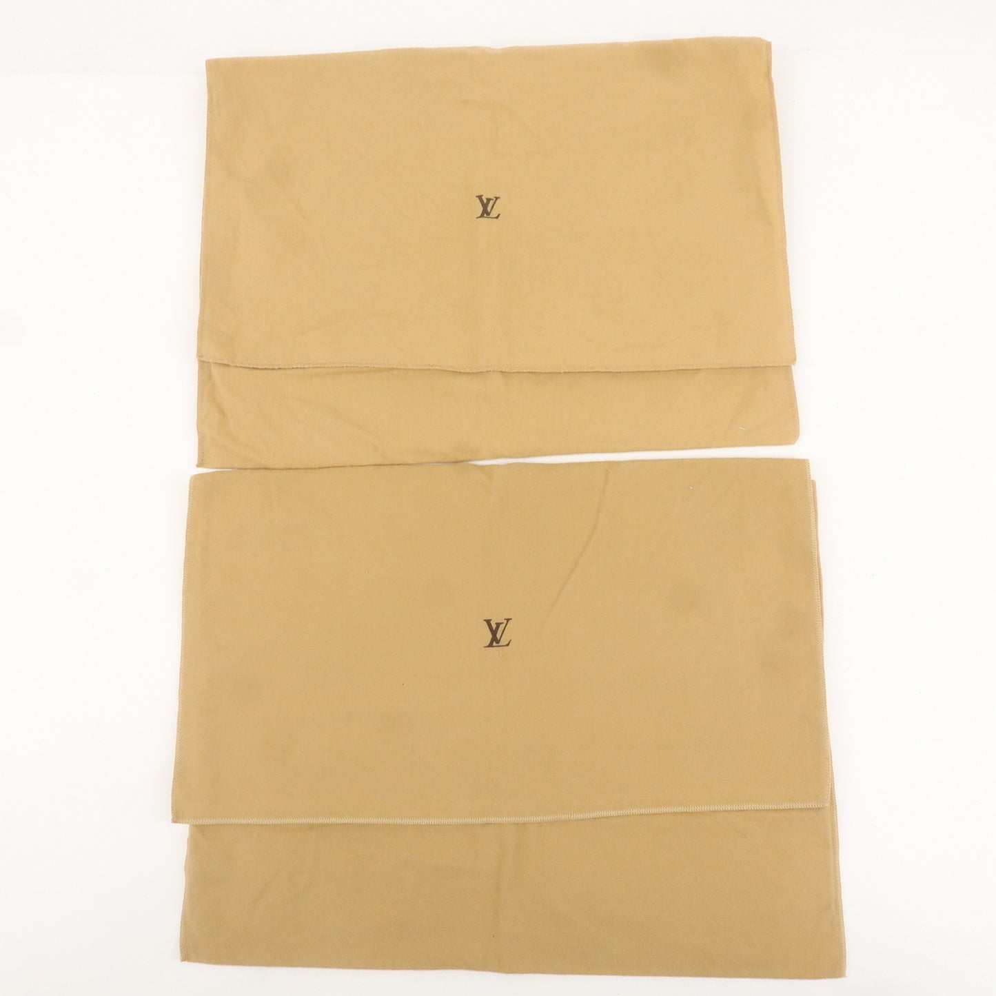 Louis Vuitton Set of 10 Dust Bag Flap Style Beige Brown