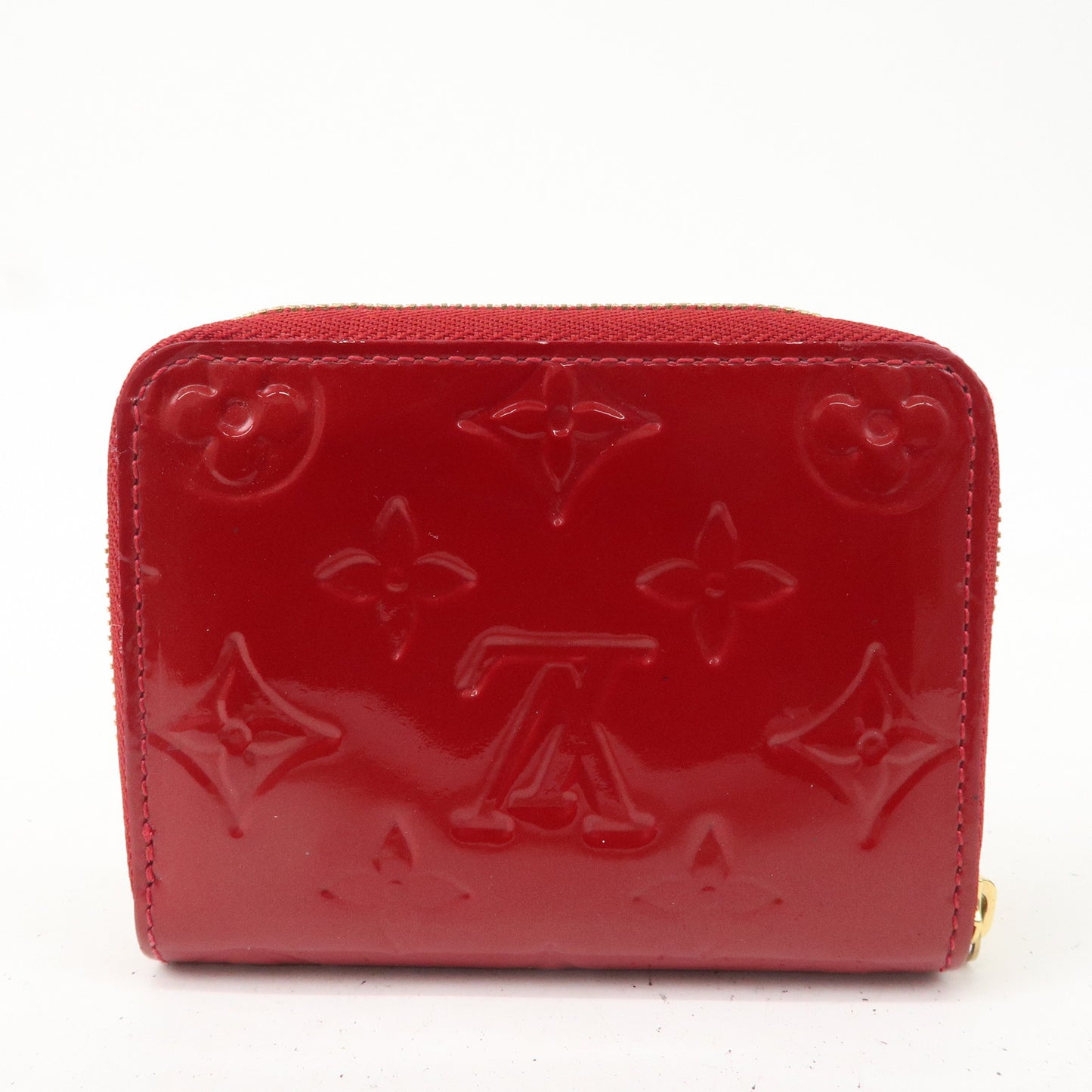 Louis Vuitton Monogram Vernis Zippy Coin Purse M93608 Red