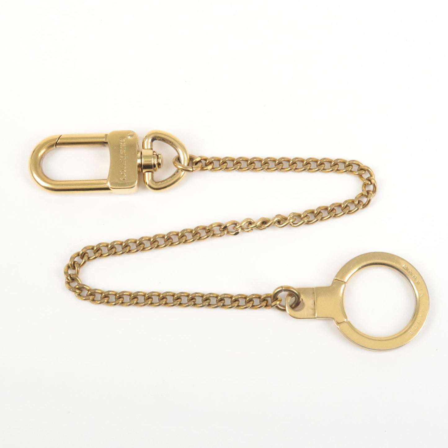 Louis Vuitton Chenne Ano Cles Key Chain Key Charm Gold M58021