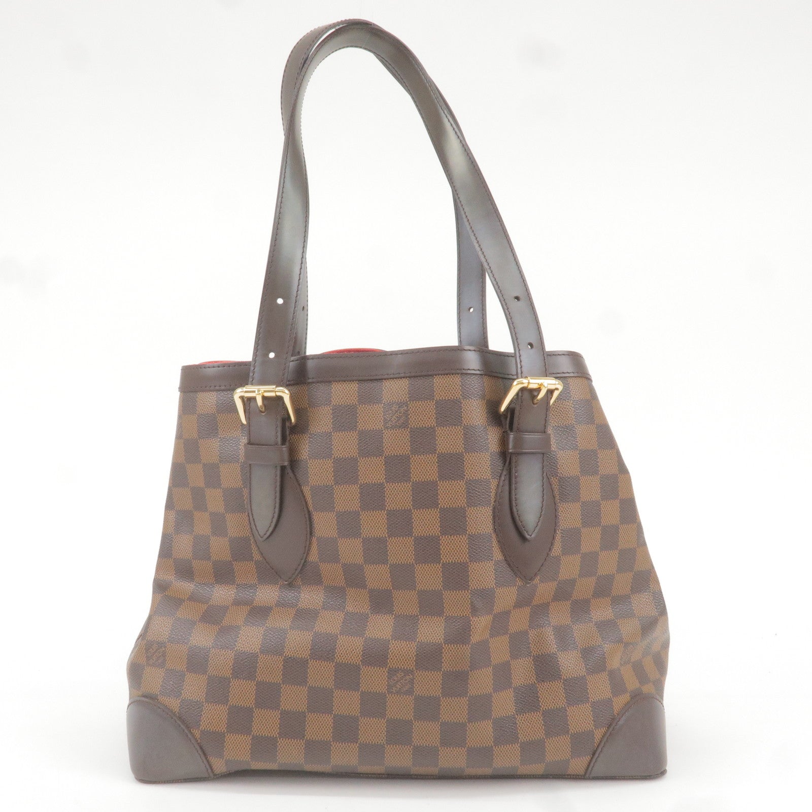 Louis Vuitton Damier Hampstead MM Tote Bag N51204 Brown