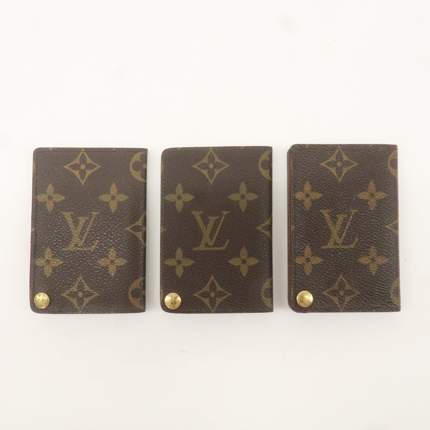 Louis Vuitton Monogram Set of3 Porte Cartes Credit Pression M60937