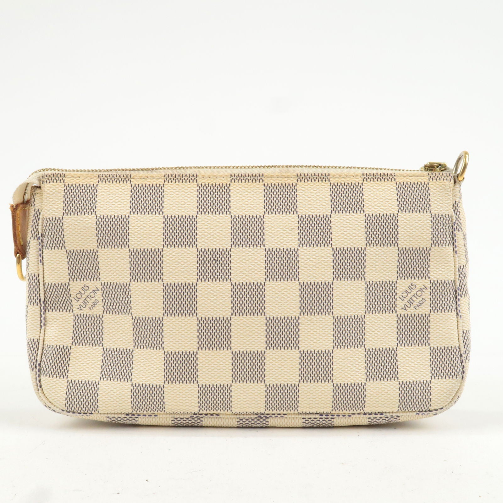 LOUIS VUITTON Damier Azur Pochette Accessoires N51986 Bag White