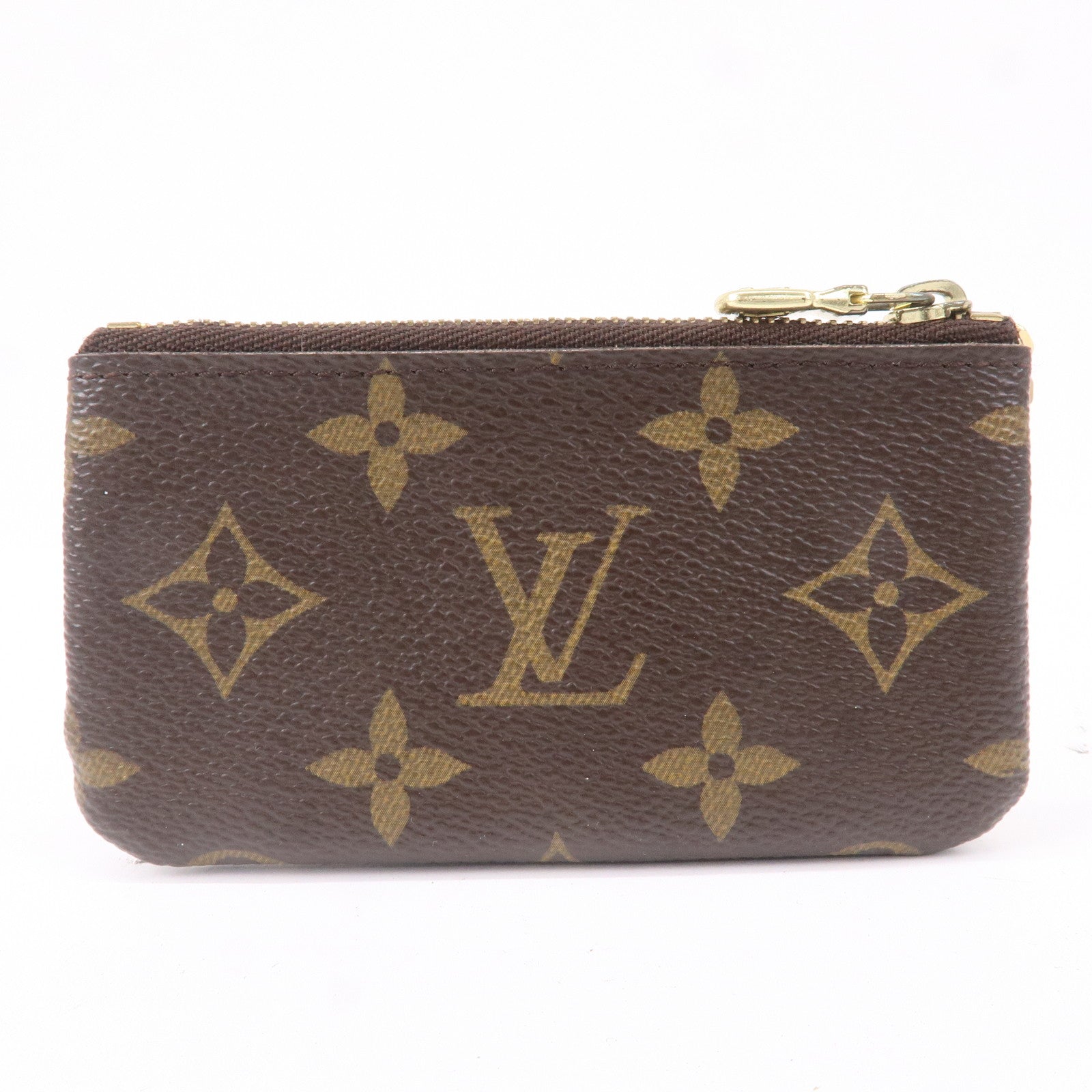 Louis Vuitton Monogram Canvas Key Pouch, Key Ring, handbag coin