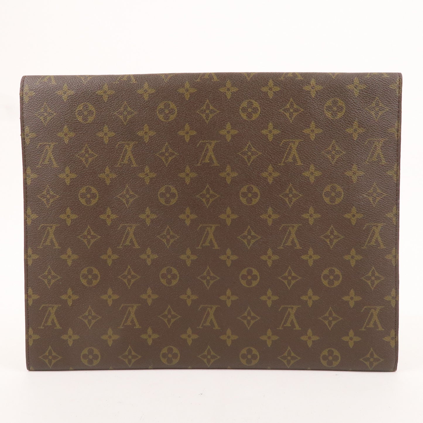 Louis Vuitton Monogram Posh Ministre Clutch Bag Brown M53445