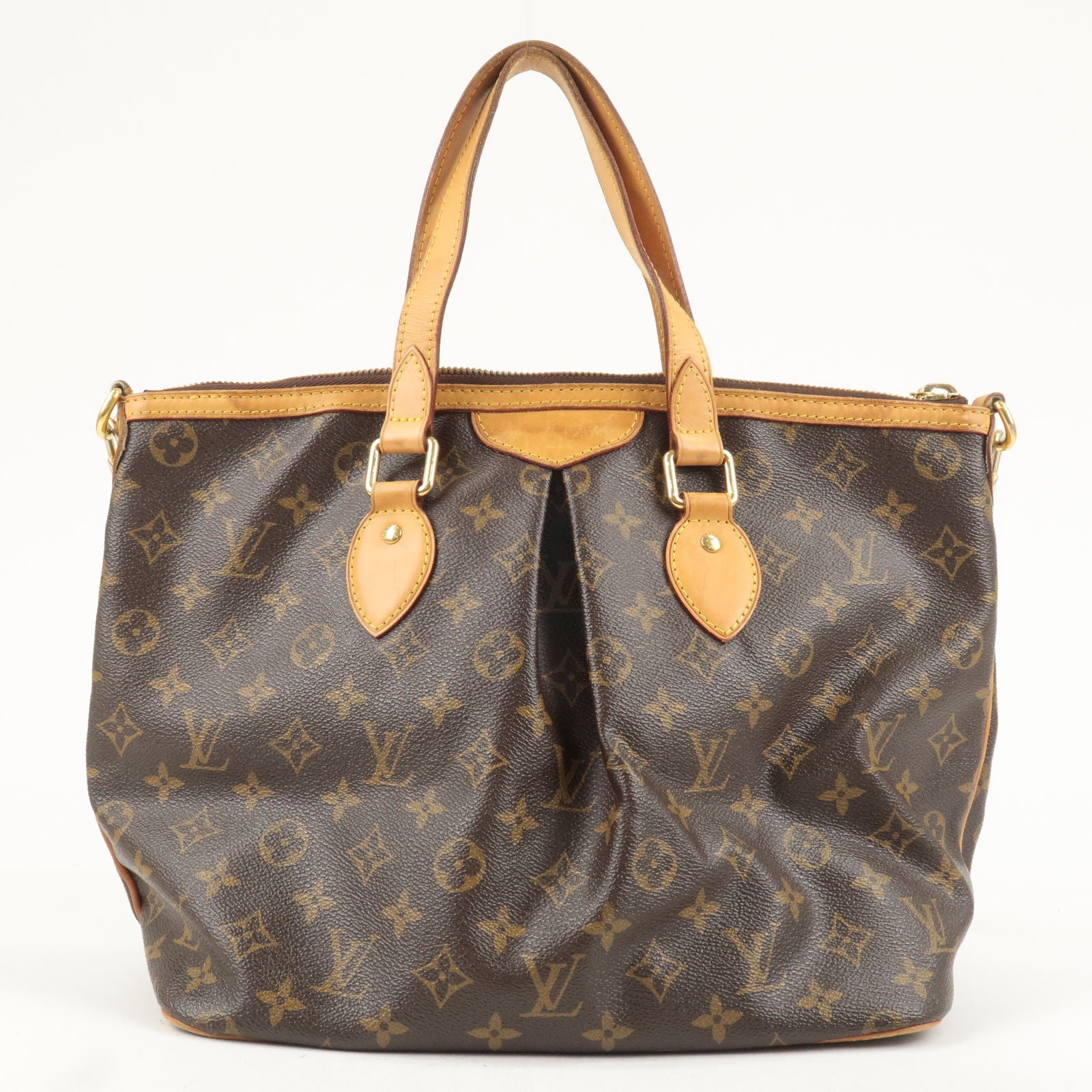 Louis Vuitton Bag Monogram Palermo PM Shoulder Tote Bag M40145 Authentic