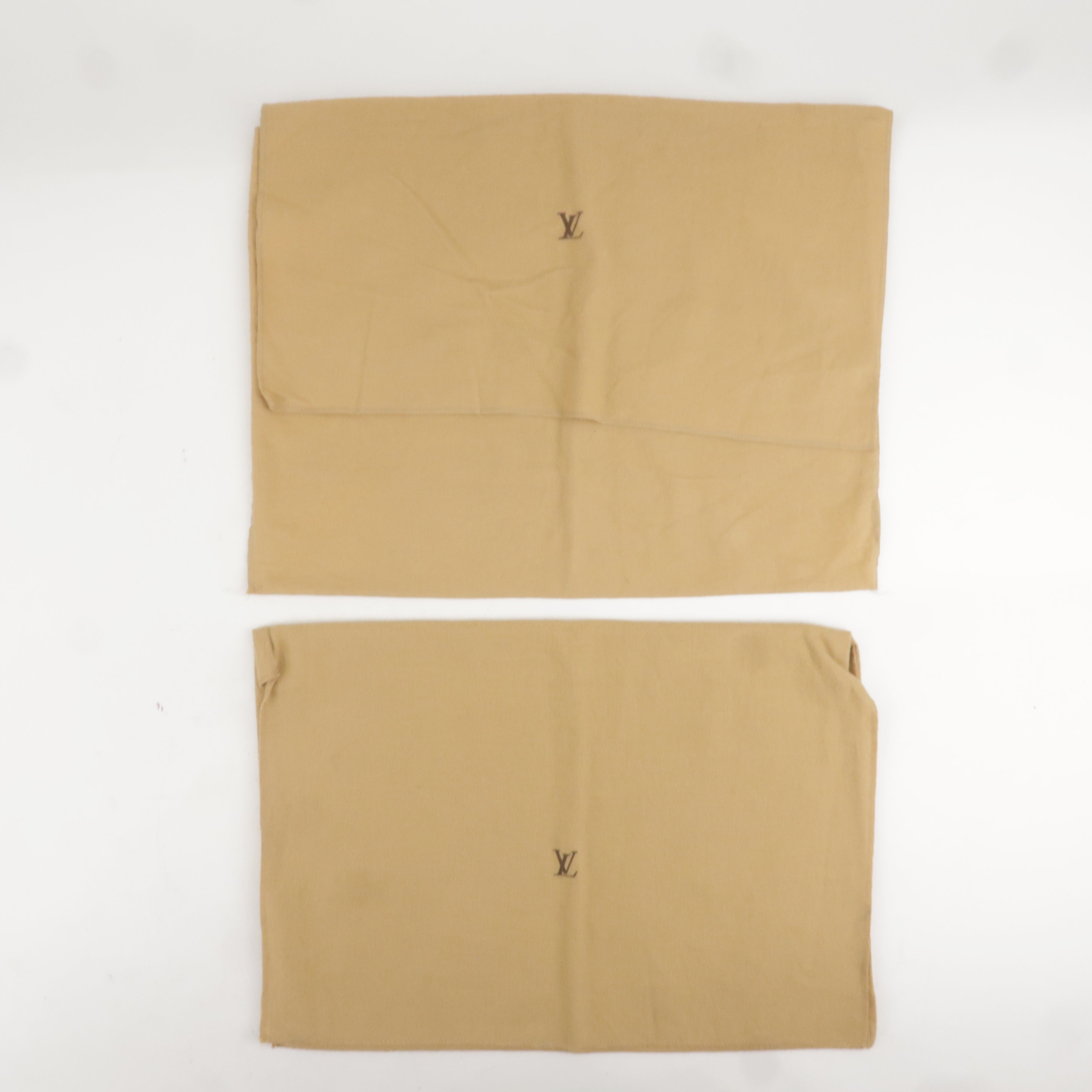 Louis Vuitton Set of 10 Dust Bag Flap Style Beige Brown