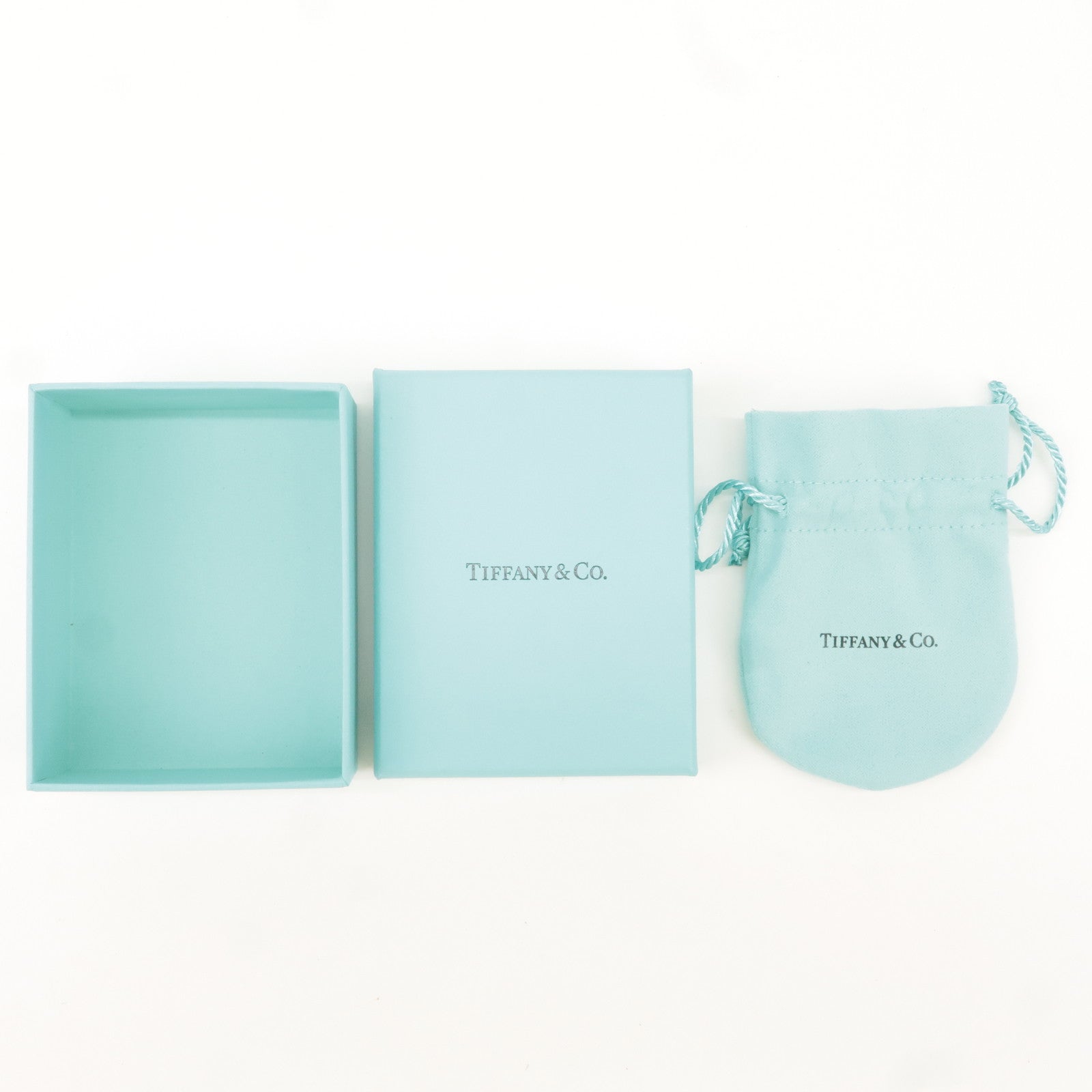 Tiffany&Co. Set of 8 Jewelry Box Drawstring Bag Tiffany Blue