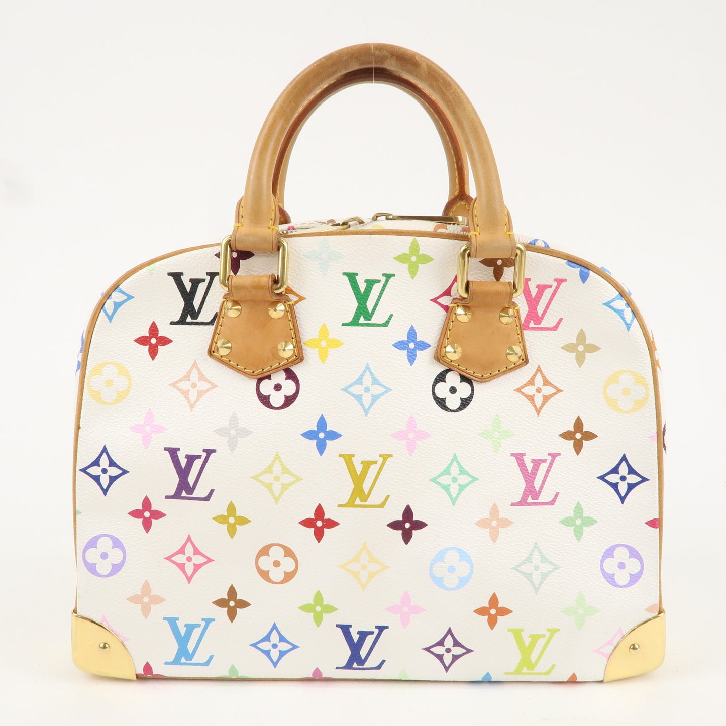 Louis Vuitton Monogram Multi Color Trouville Hand Bag Blanc M92663